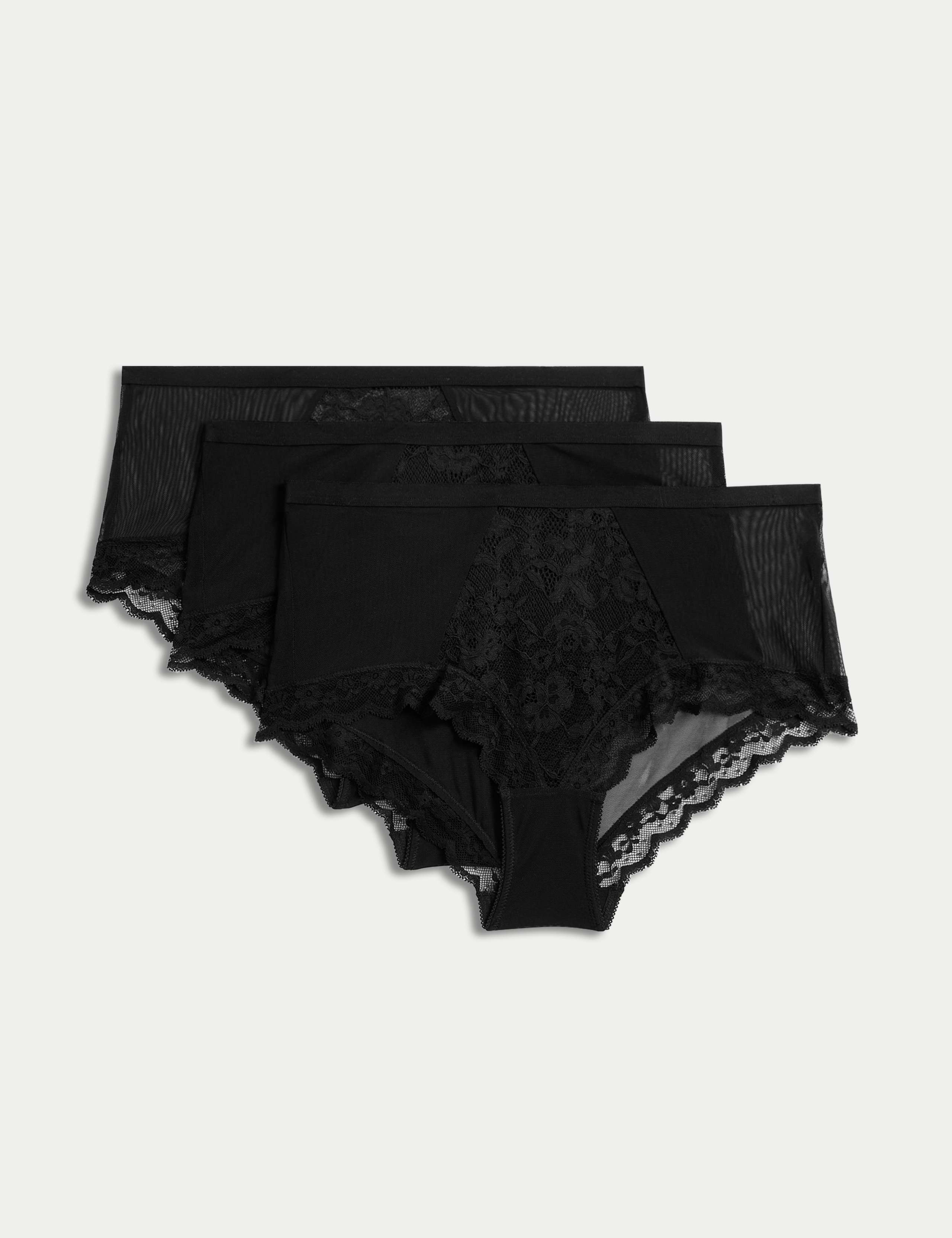 3pk Lace High Rise Short 1 of 6