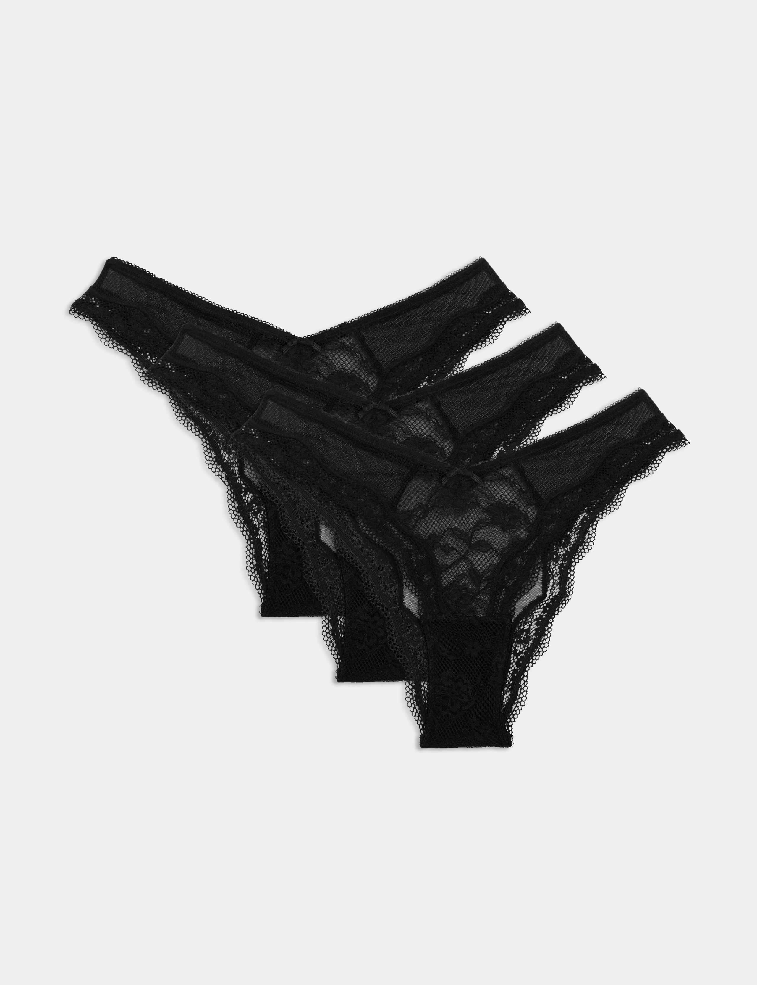 3pk Lace Miami Knickers 1 of 6