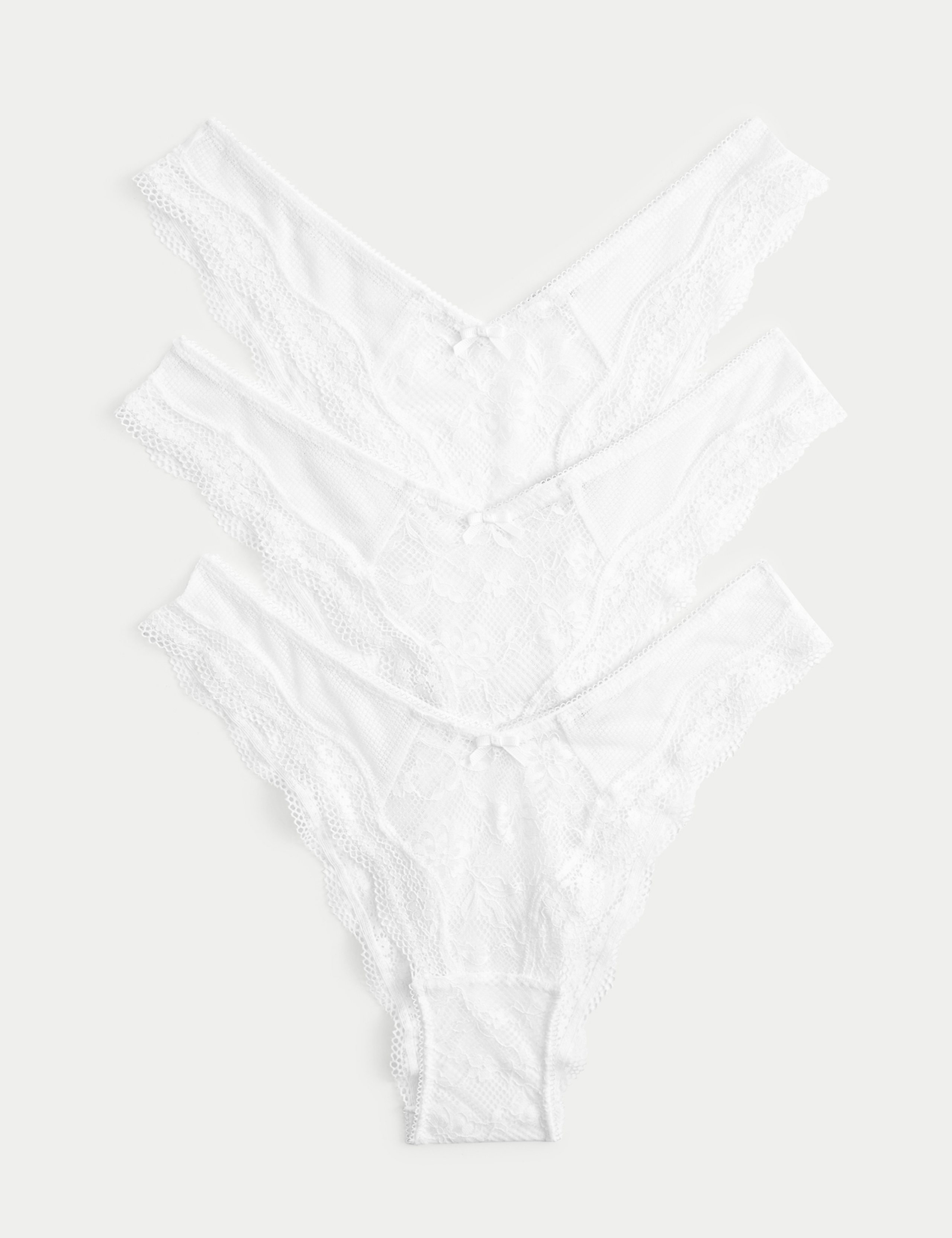 3pk Jasmine Lace Miami Knickers 1 of 5