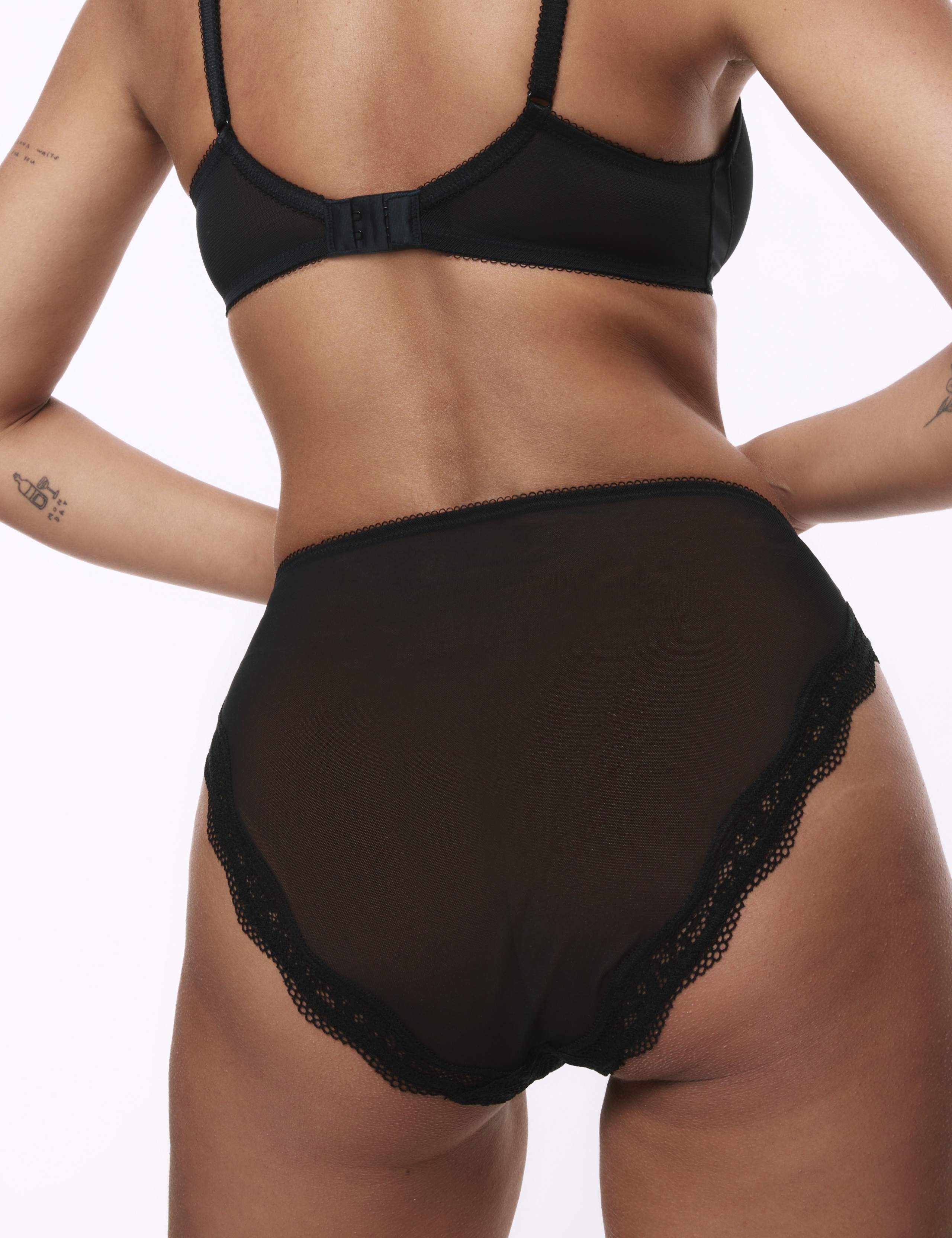 3pk Jasmine Lace High Waisted High Leg Knickers 4 of 5