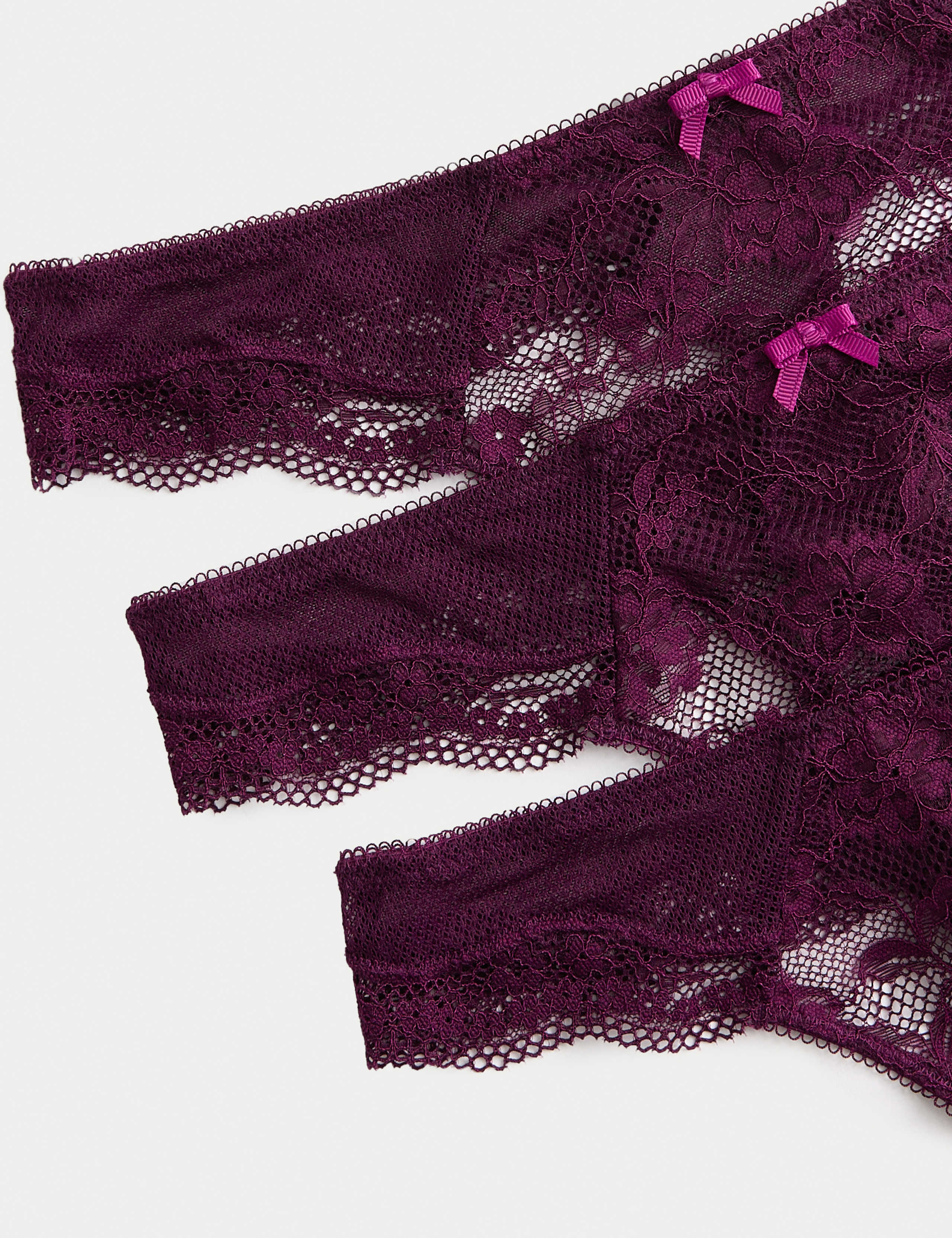 3pk Jasmine Lace Thongs 5 of 5