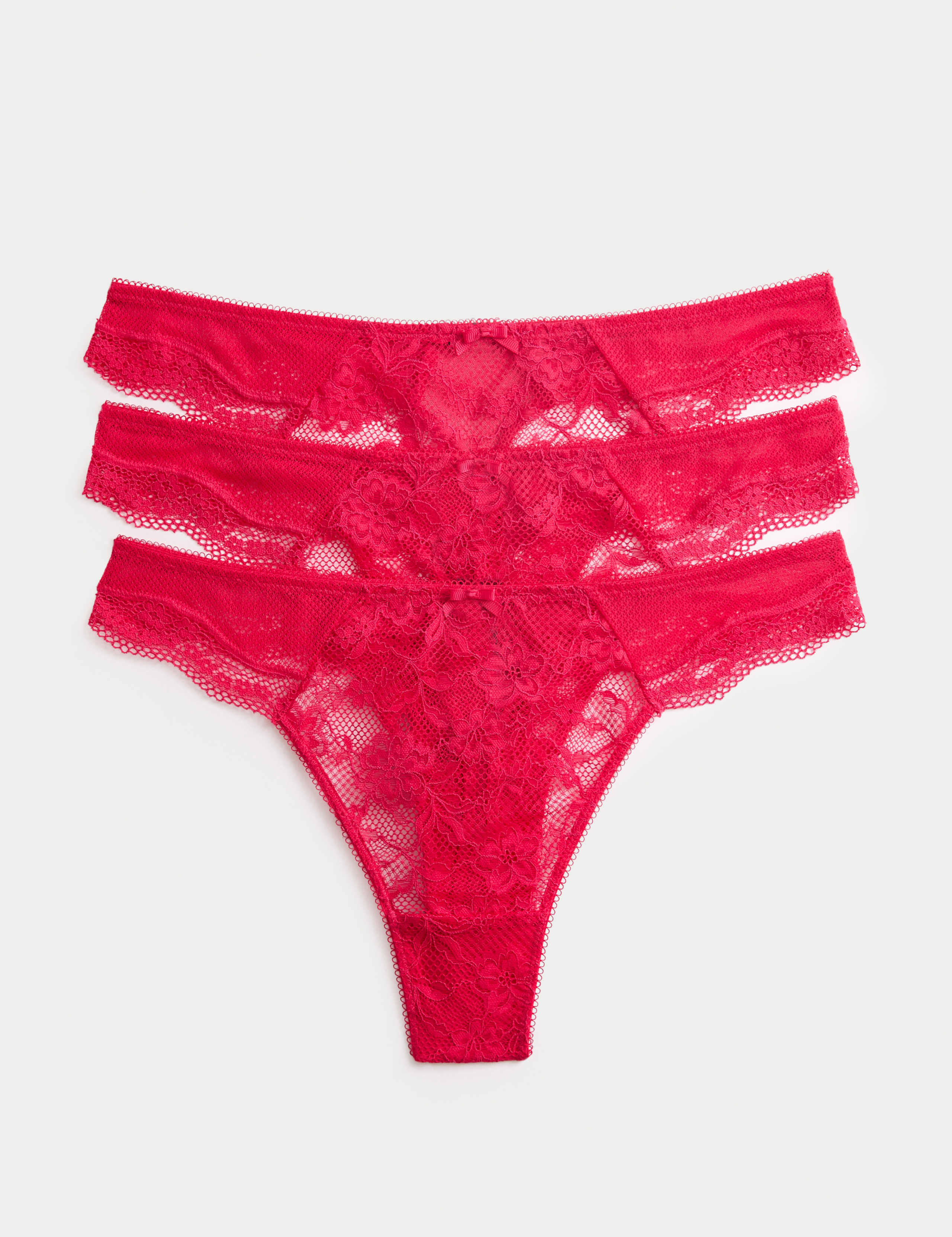 3pk Jasmine Lace Thongs 1 of 5