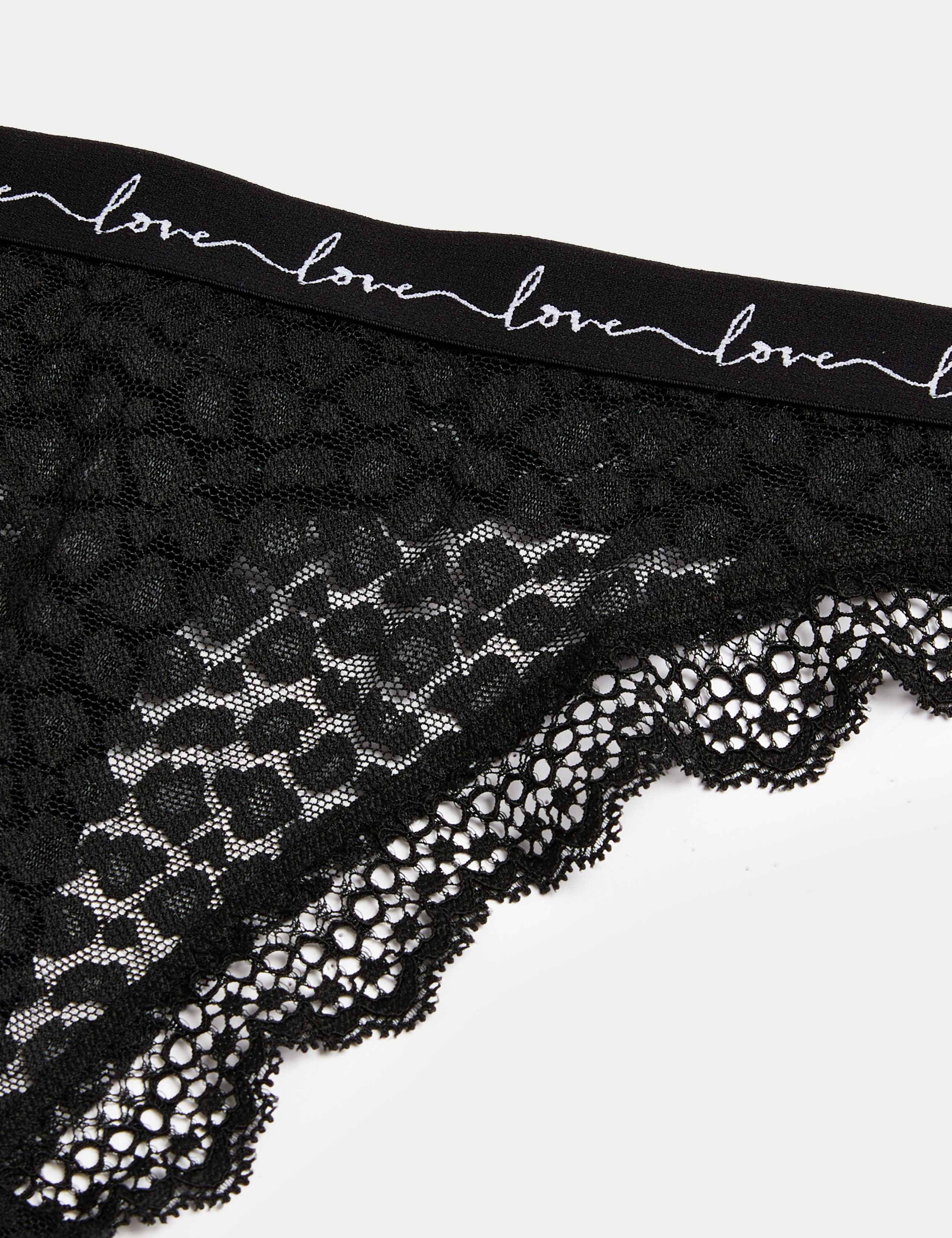 3pk Mesh & Lace Thongs 5 of 5