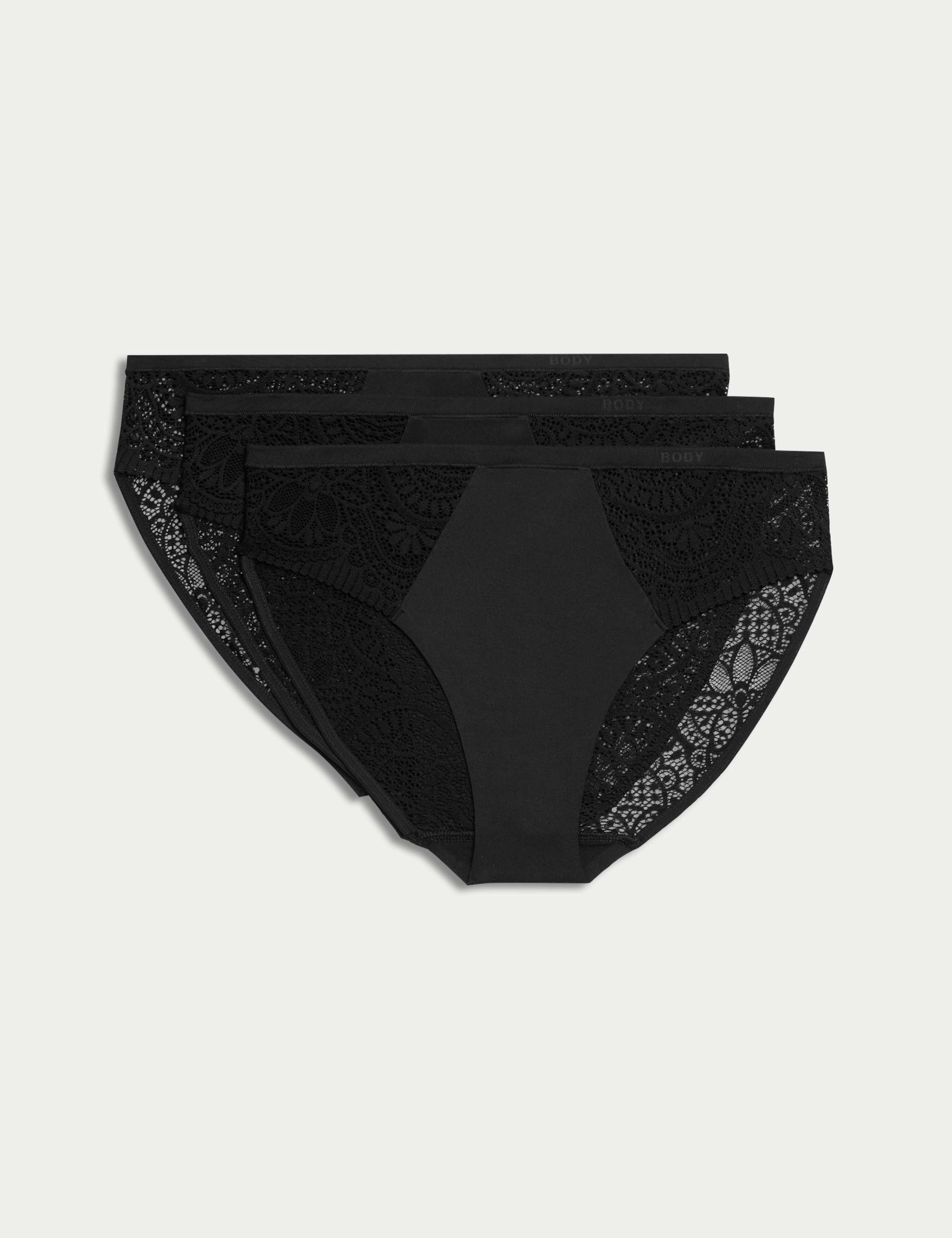 3 pack Body Soft™ High Leg Knickers 1 of 2