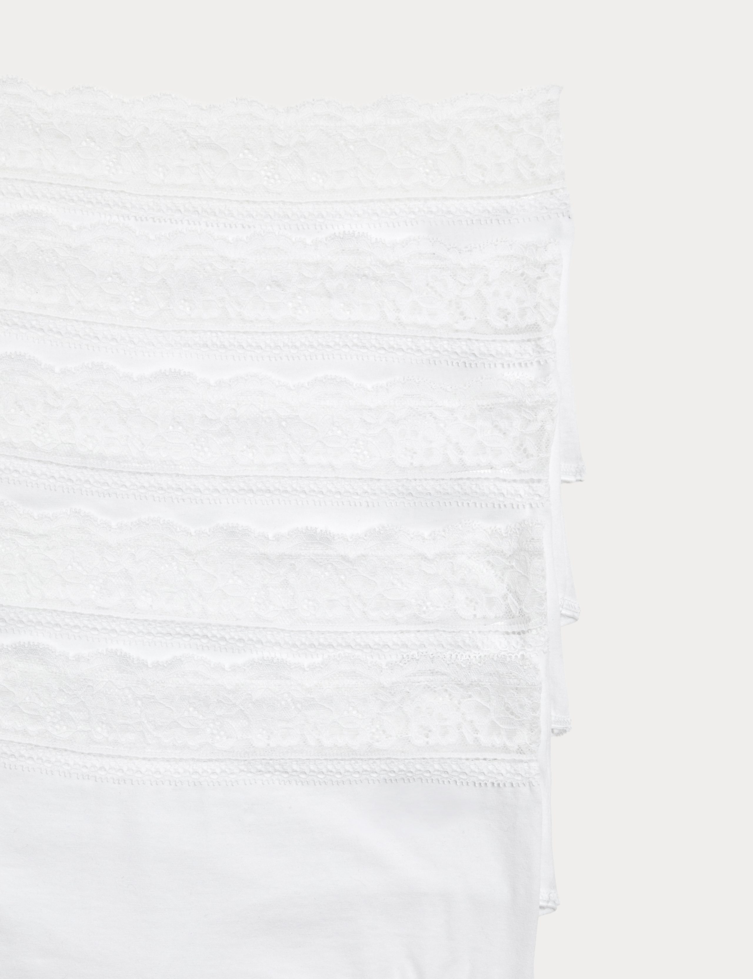 5pk Cotton Lycra® & Lace High Rise Shorts 5 of 5