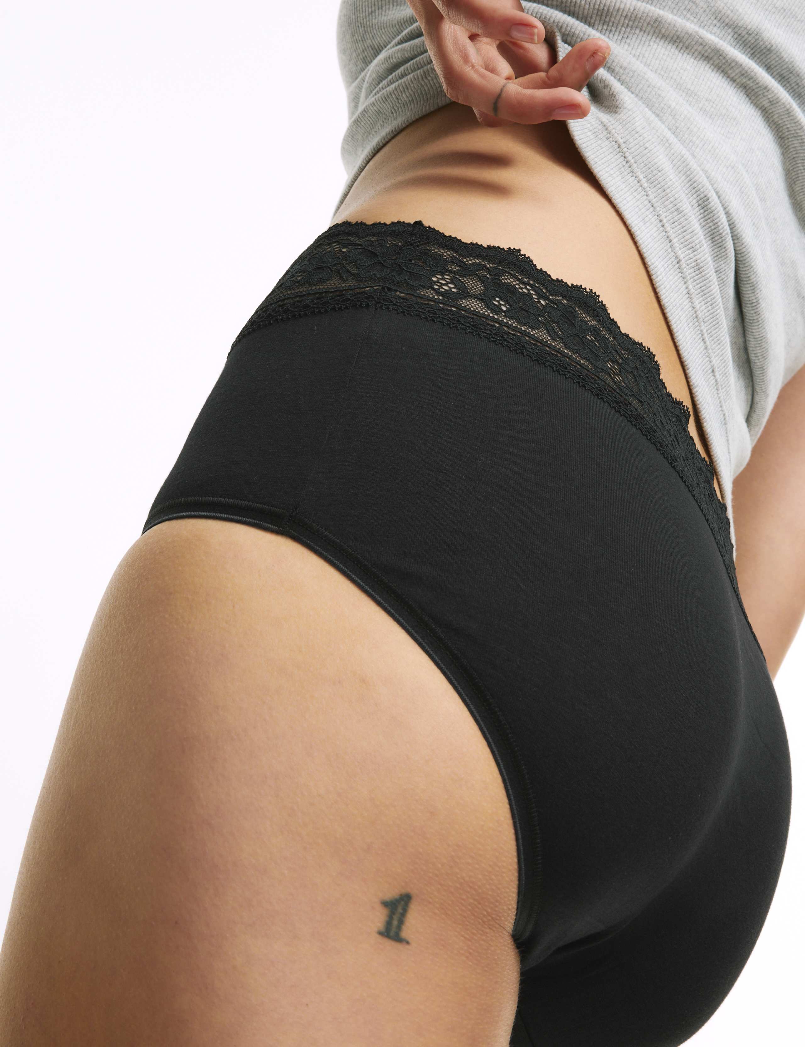 5pk Cotton Lycra® & Lace High Rise Shorts 4 of 5