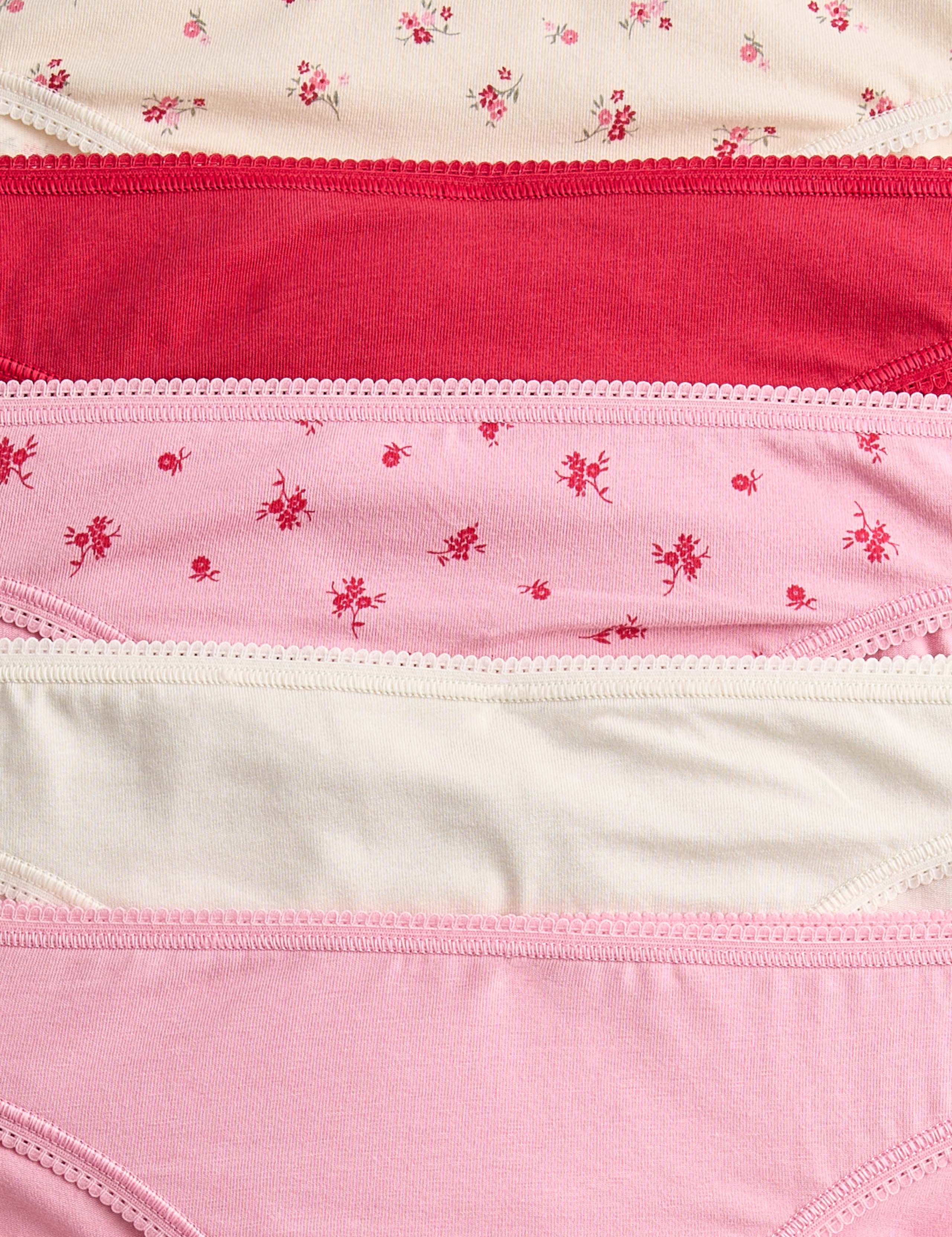 5pk Cotton Lycra™ Bikini Knickers 5 of 5