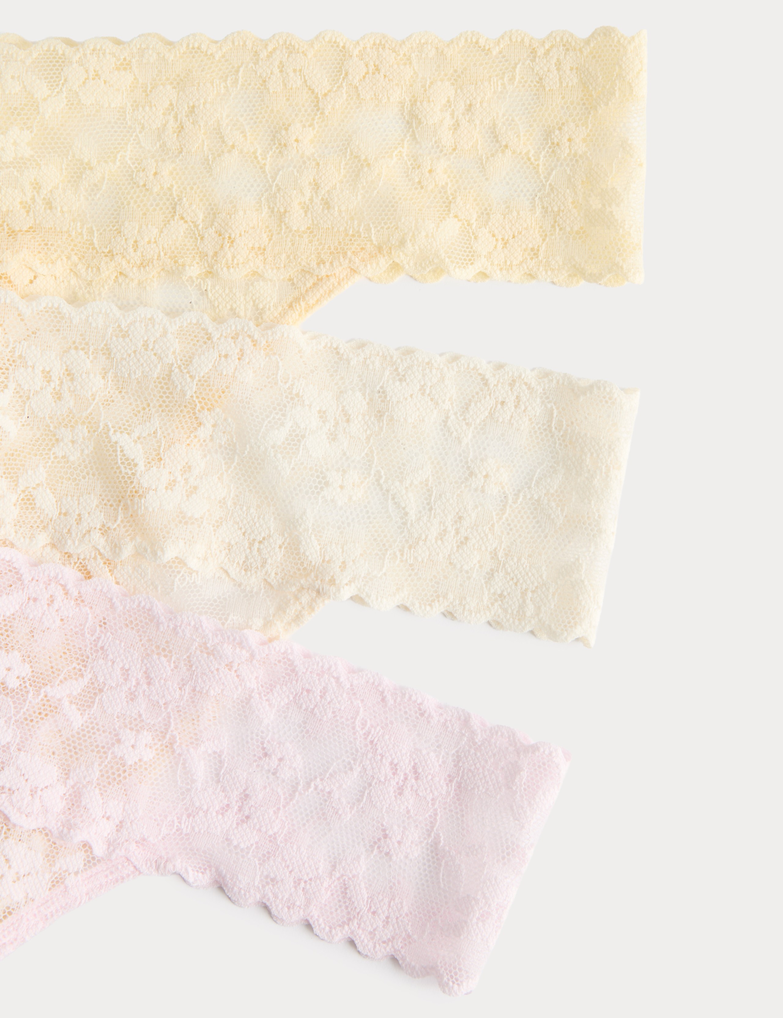 3 Pack Floral Lace Thongs 5 of 5