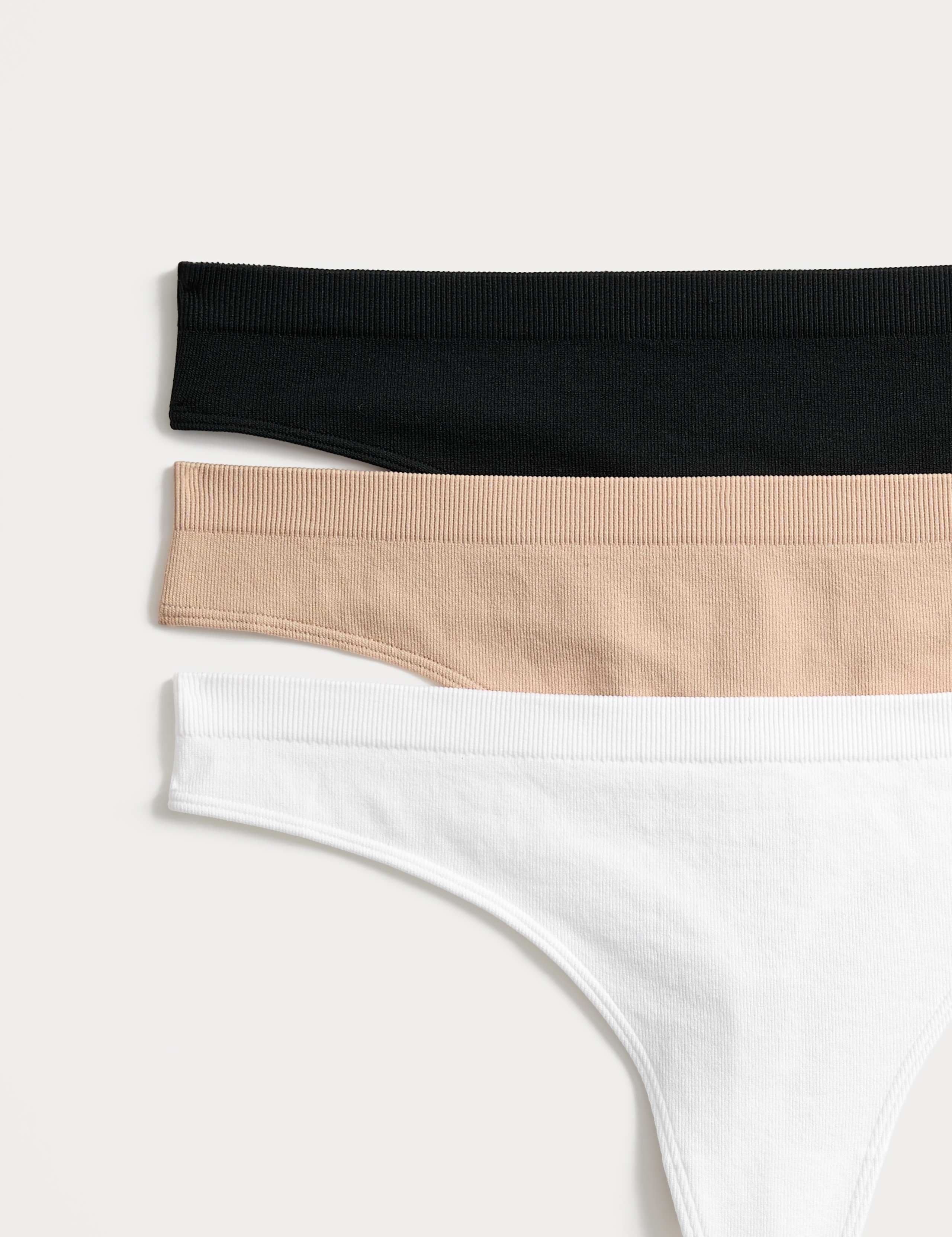 3 Pack Seamfree Thongs 5 of 5