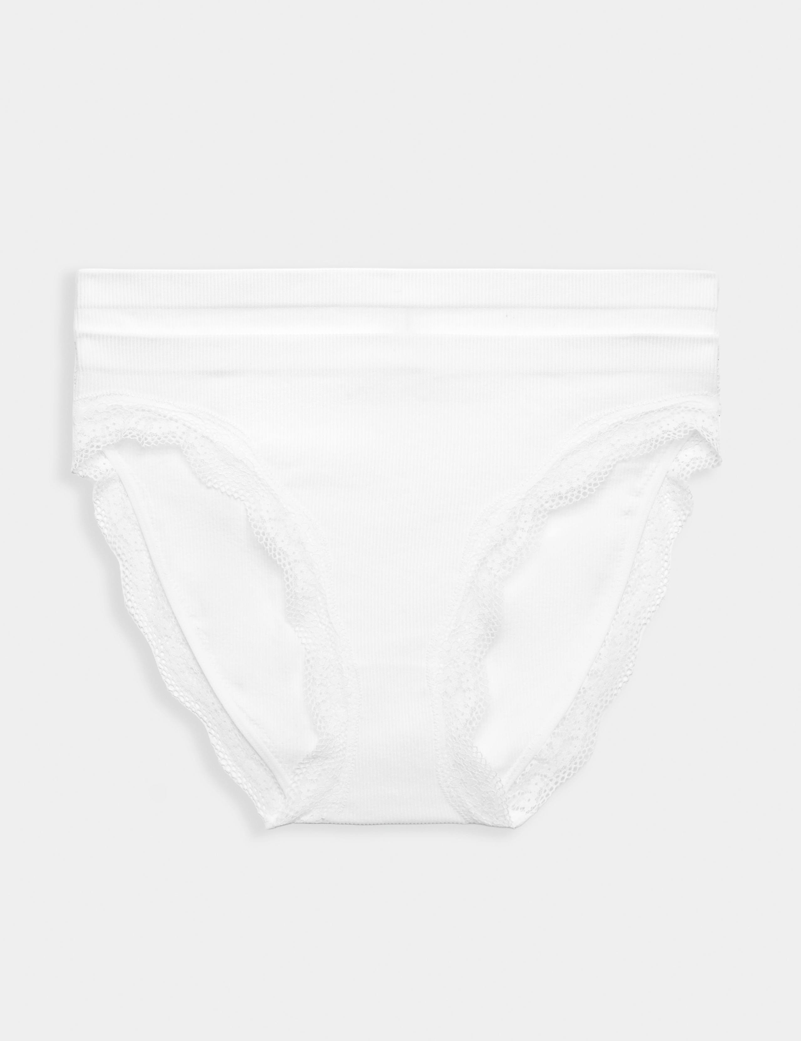 2 Pack Jasmine Lace High Leg Knickers 1 of 5