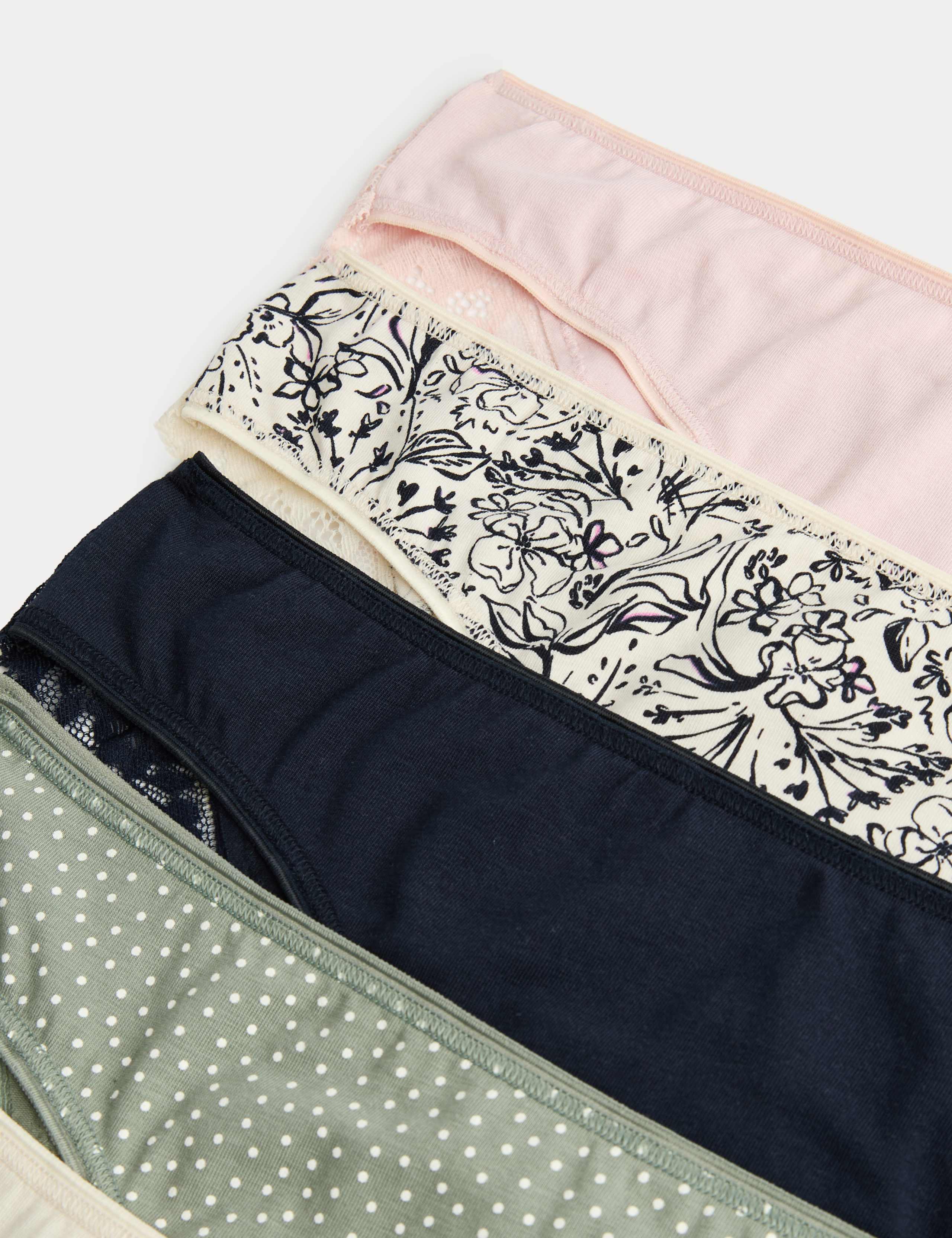 5pk Cotton Rich Printed Brazilian Knickers 5 of 5
