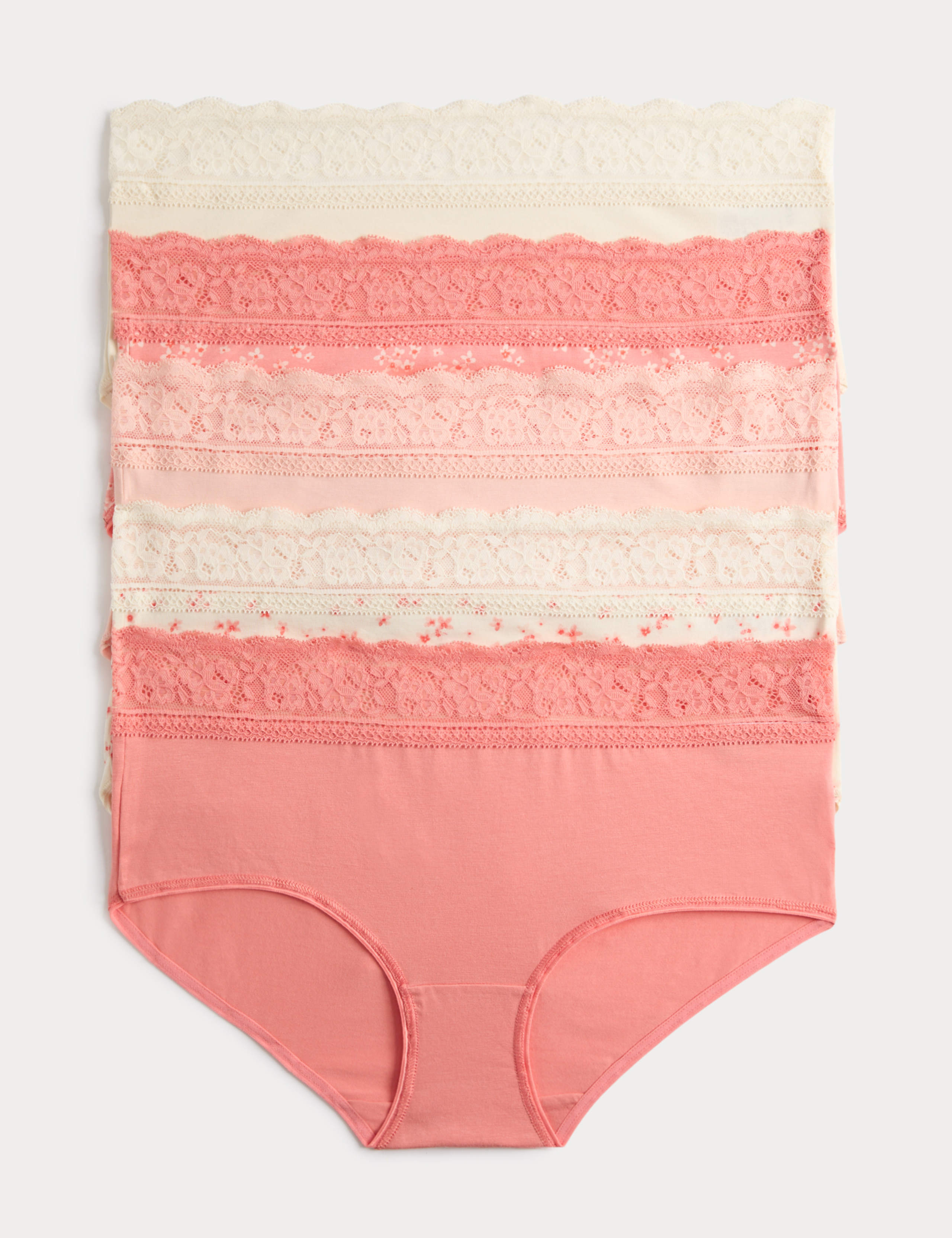 5pk Cotton Rich Printed High Rise Shorts 1 of 5