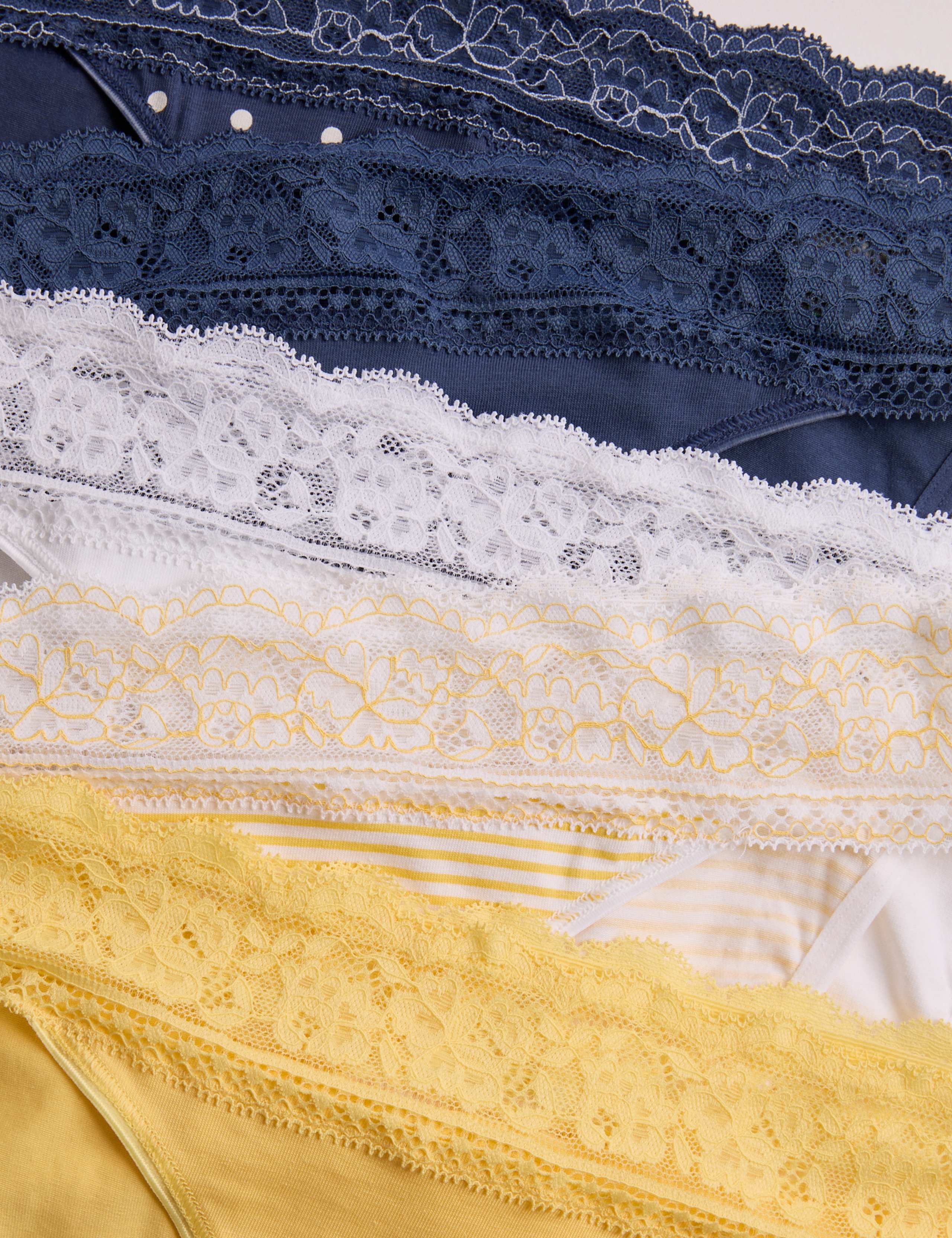 5pk Cotton Blend Printed Bikini Knickers 2 of 2