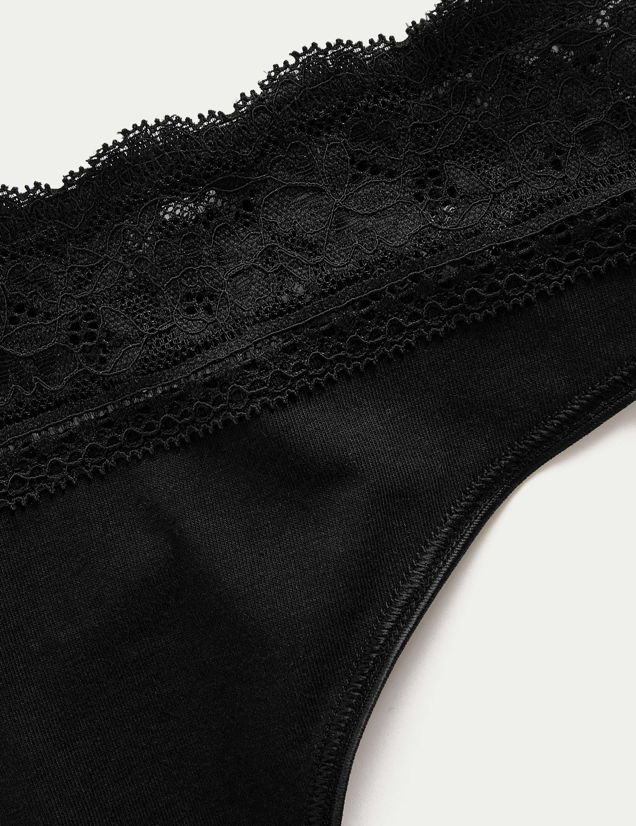 5pk Cotton Blend High Waisted Thongs 5 of 5