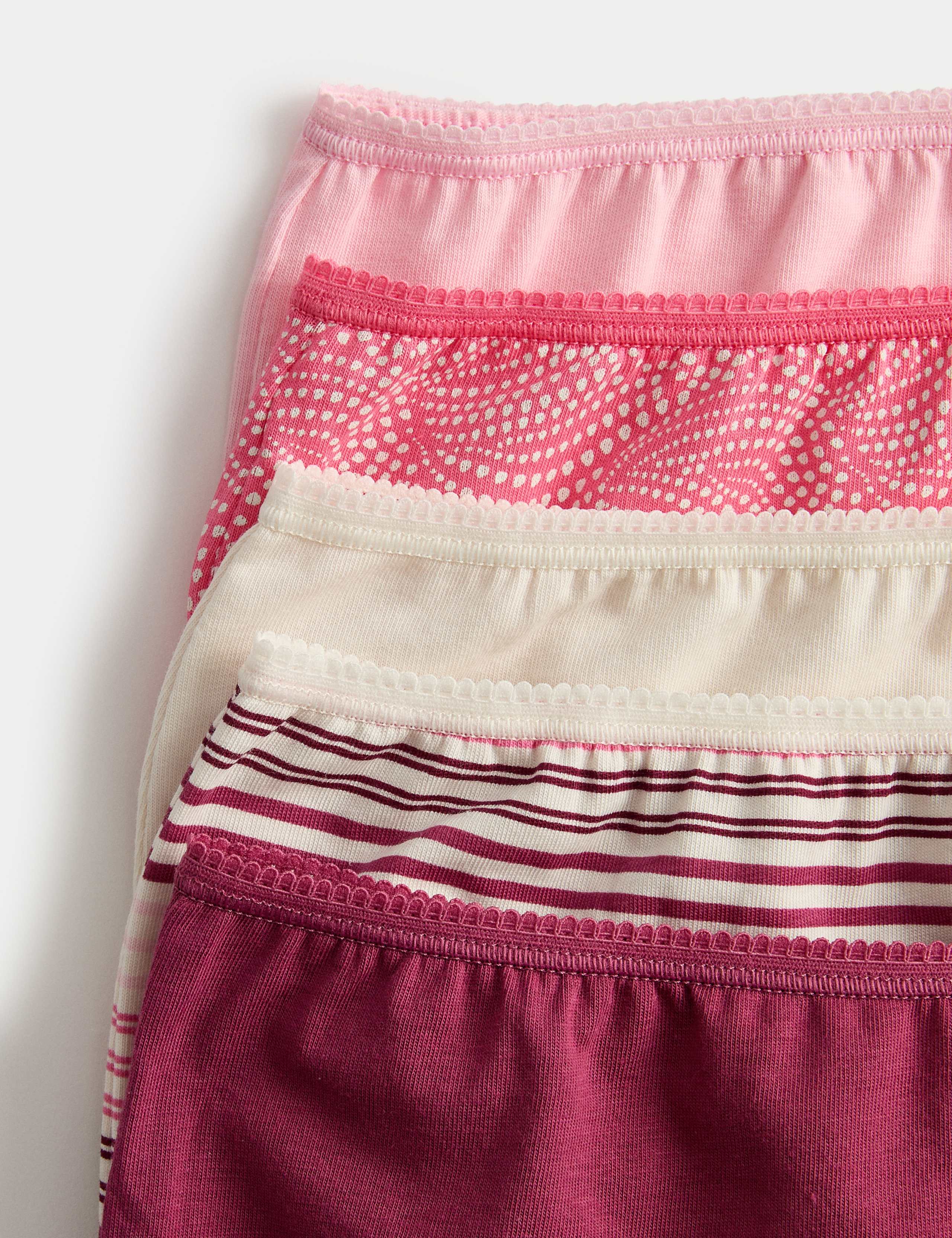 5pk Cotton Lycra™ Printed High Rise Shorts 5 of 5