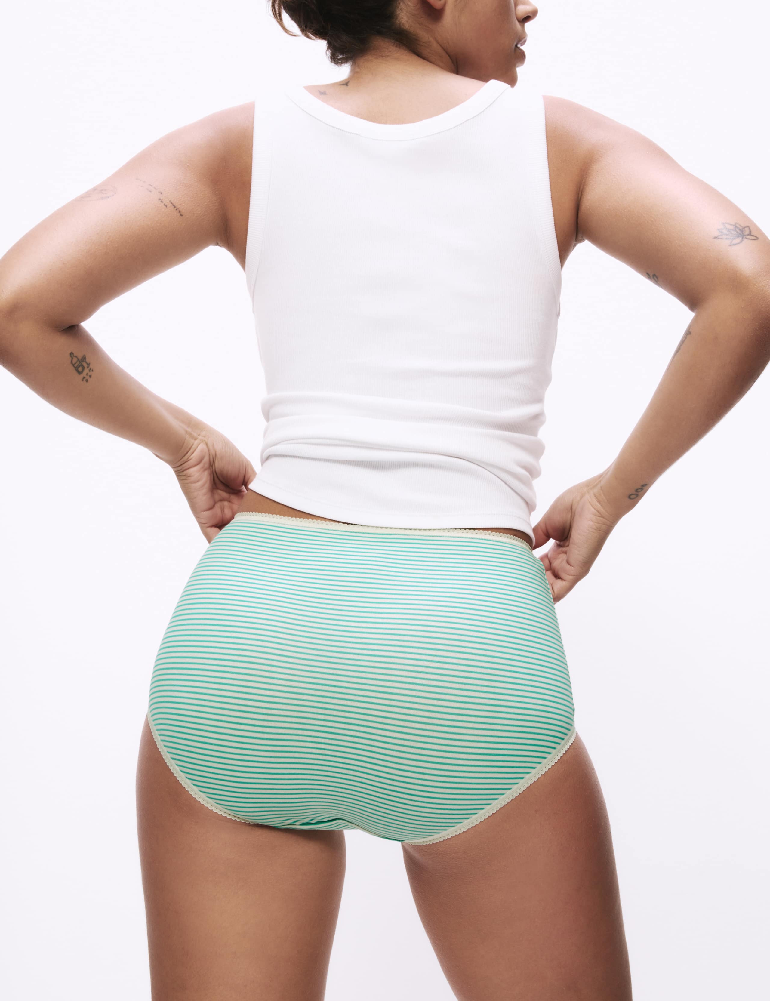 5pk Cotton Lycra™ Printed Full Briefs 4 of 5