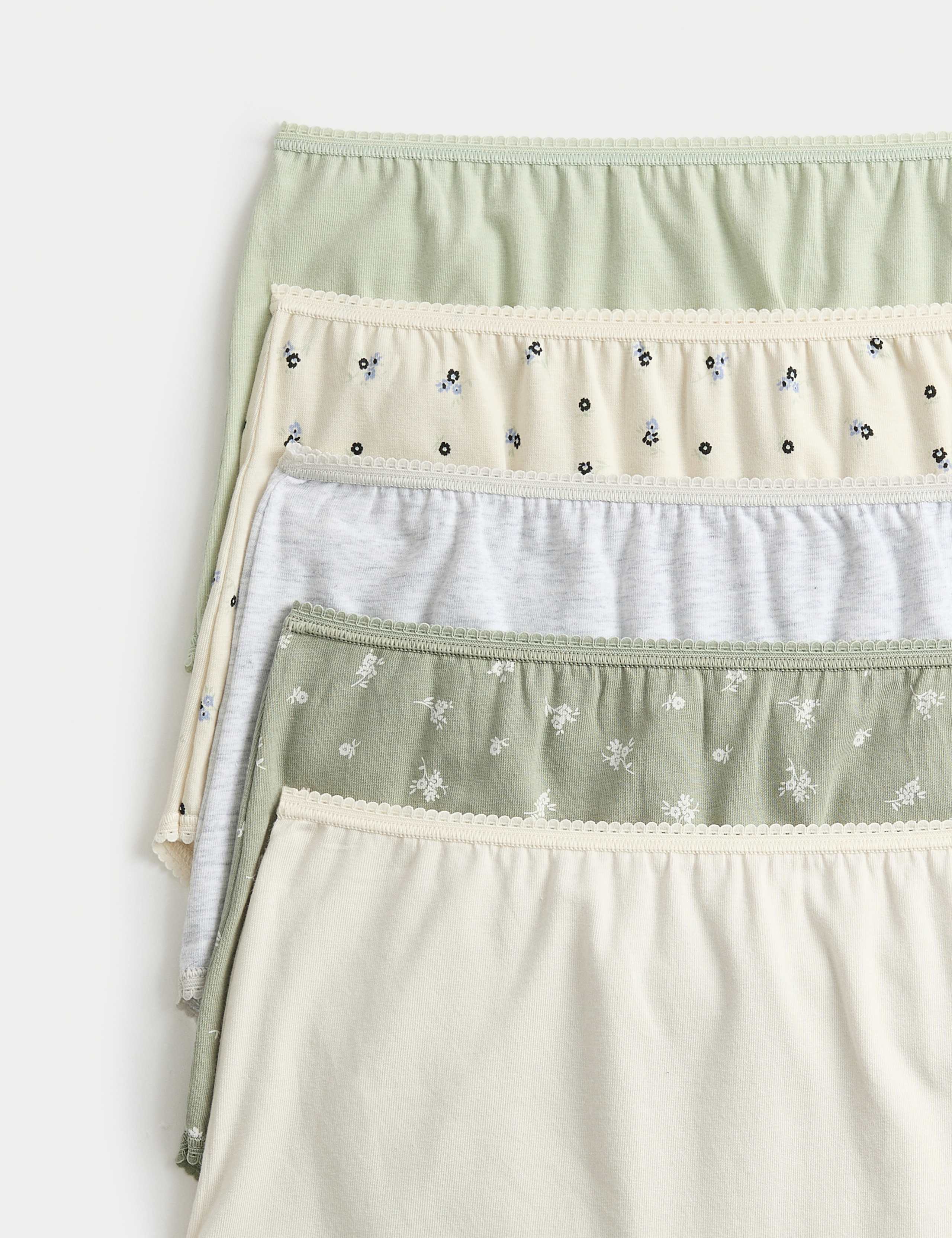 5pk Cotton Lycra™ Printed Full Briefs 5 of 5