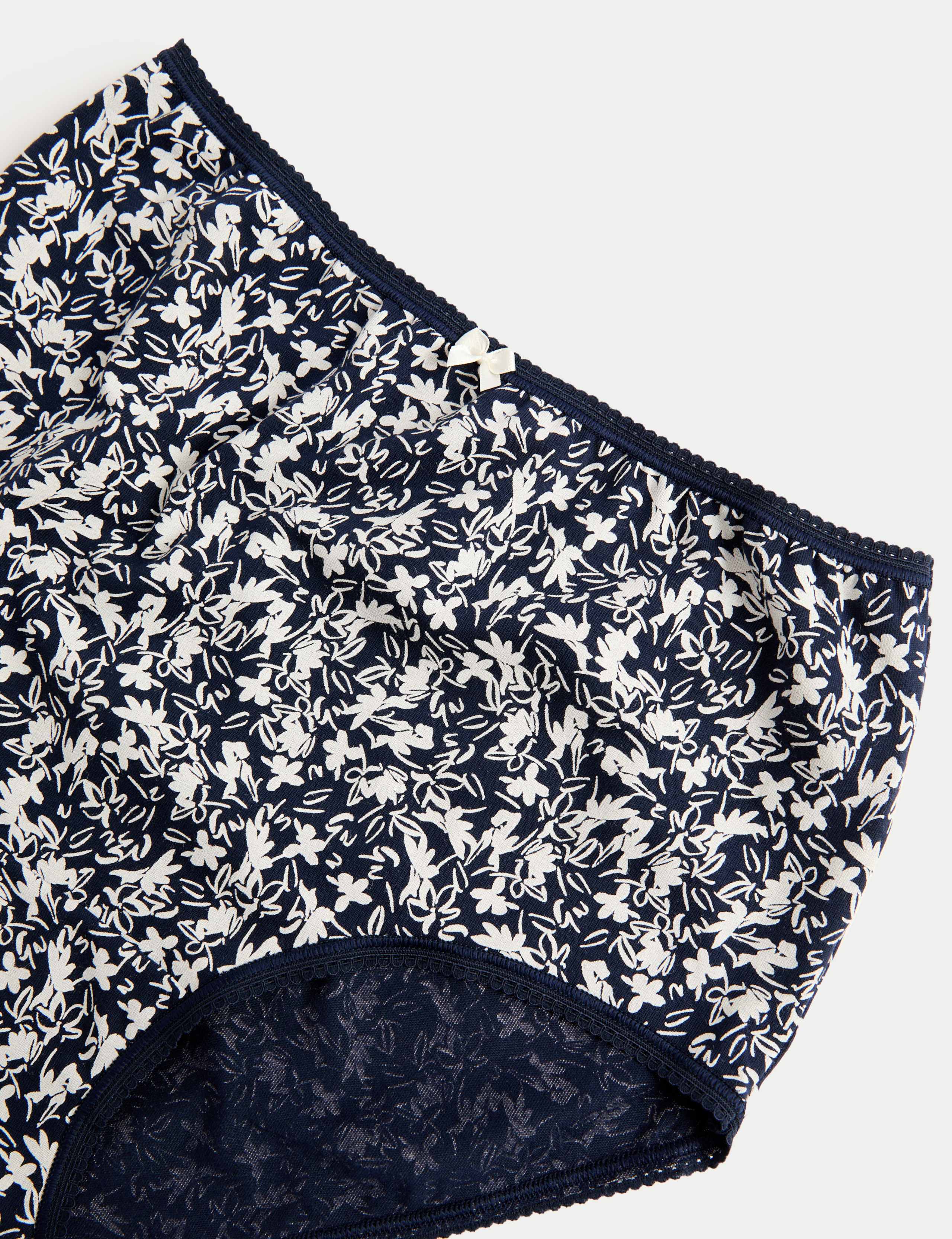 5pk Cotton Lycra™ Printed Full Briefs 5 of 5