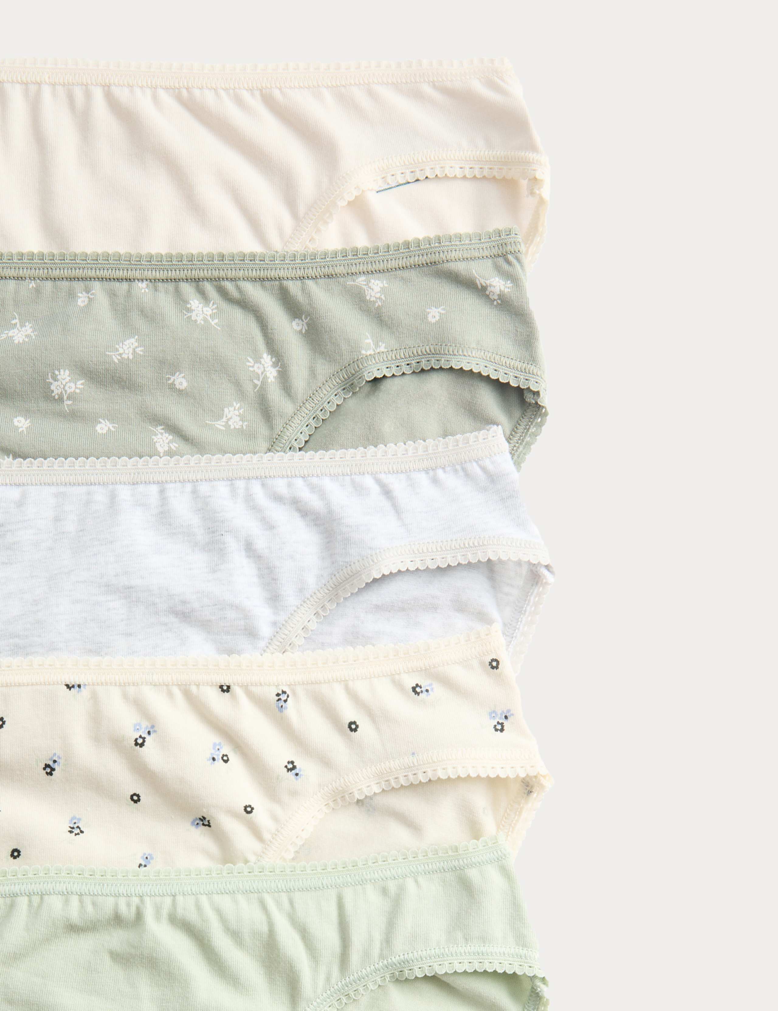 5pk Cotton Lycra™ High Leg Knickers 5 of 5