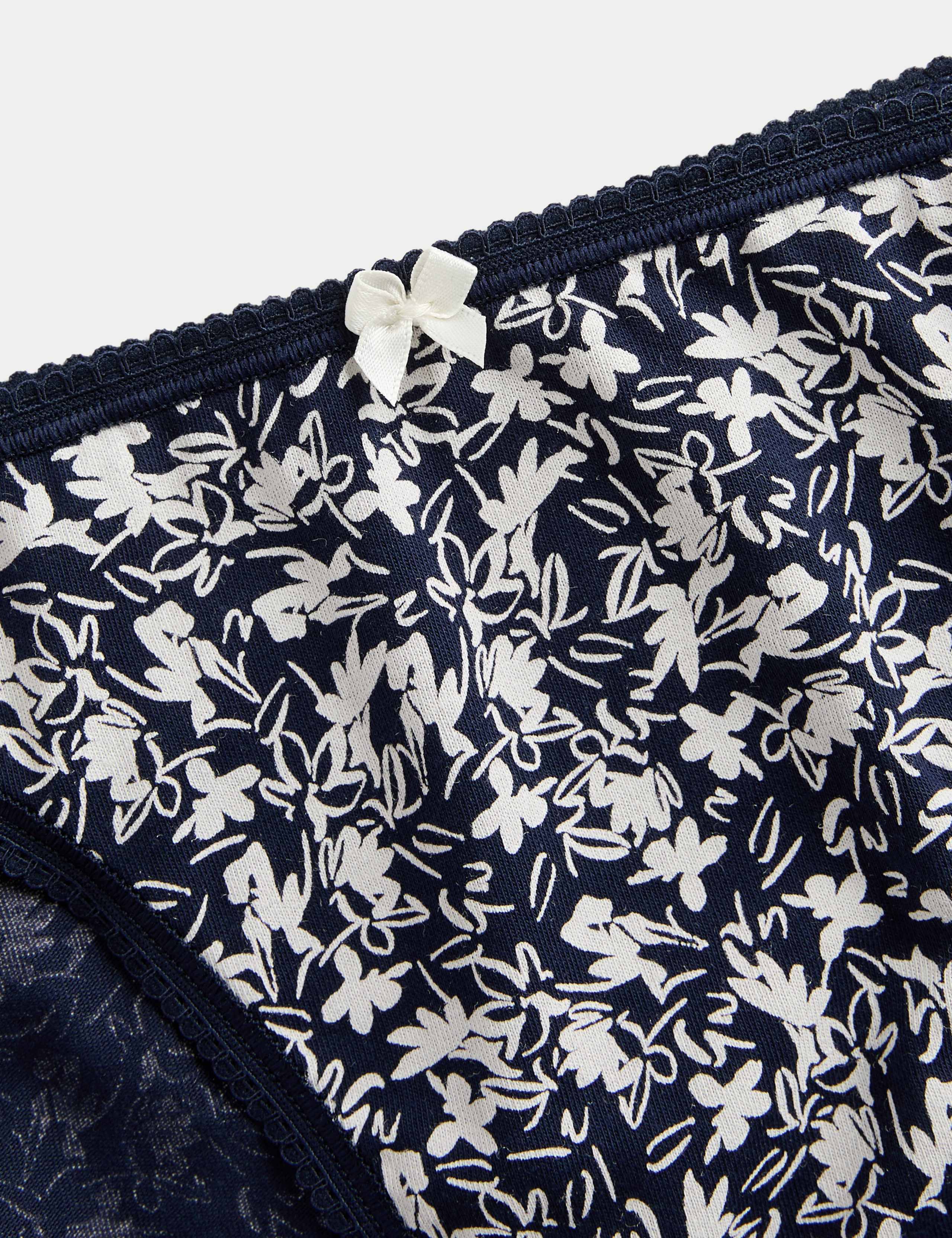 5pk Cotton Lycra™ High Leg Knickers 5 of 5