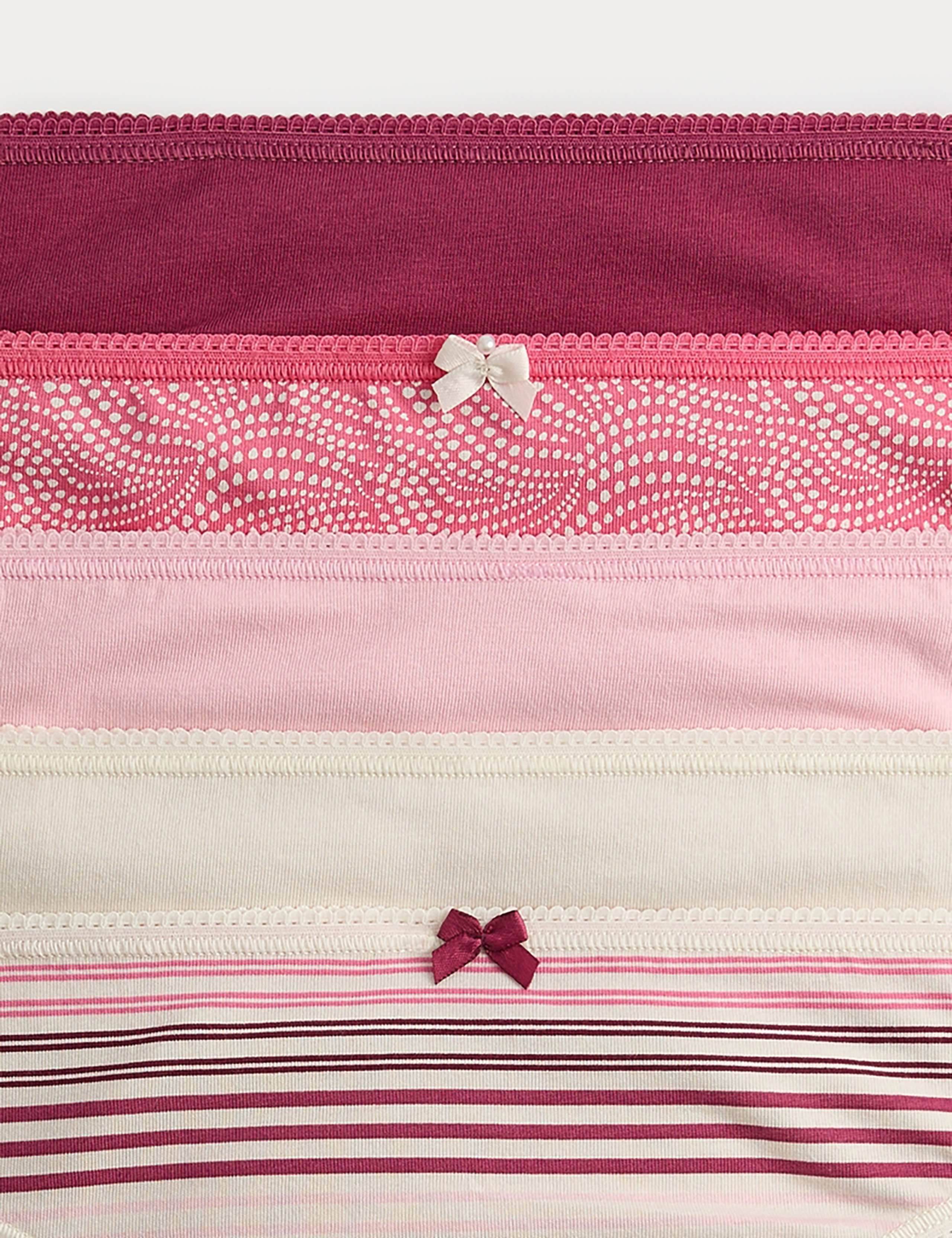 5pk Cotton Lycra™ Printed Bikini Knickers 5 of 5