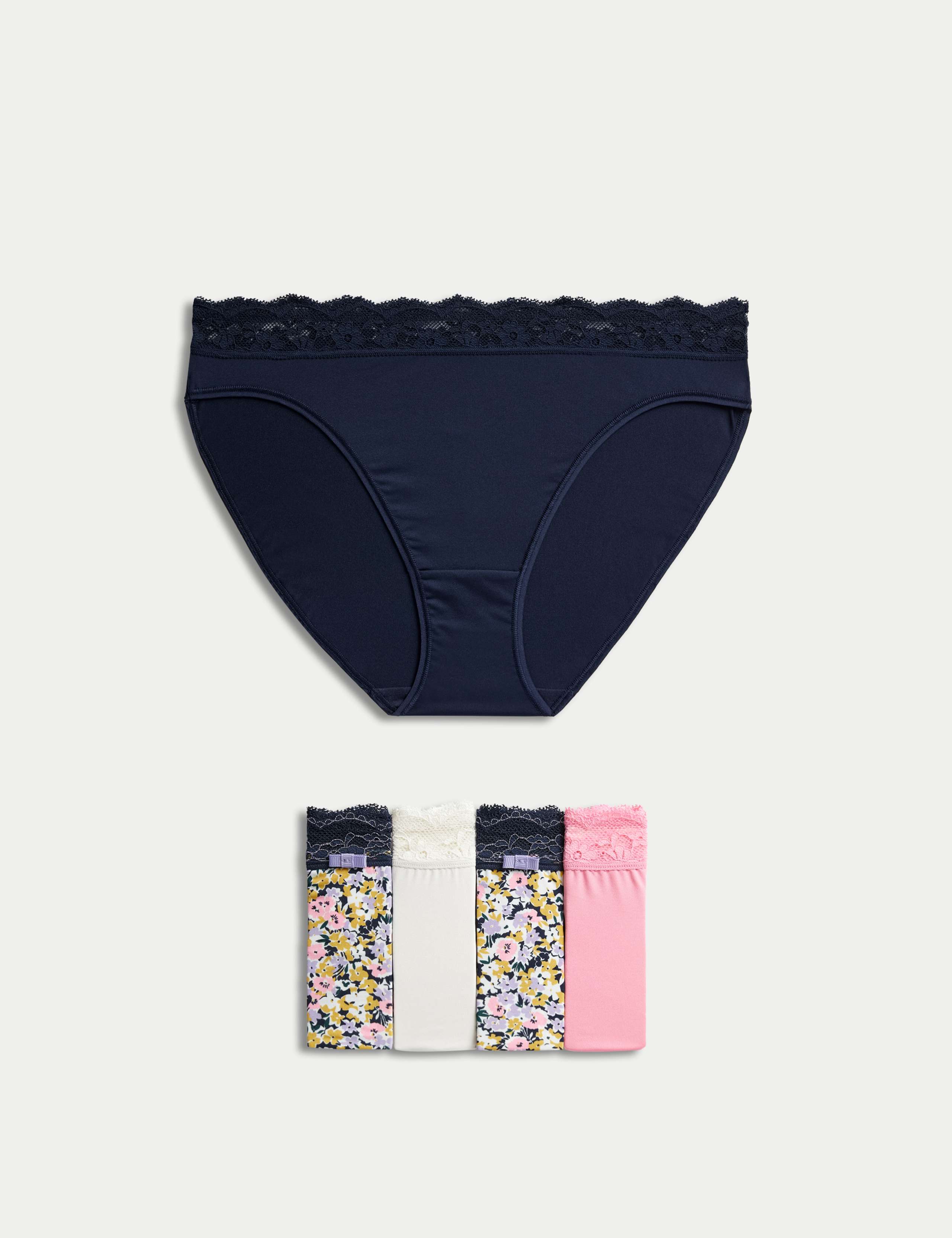5pk High Leg Knickers 1 of 5