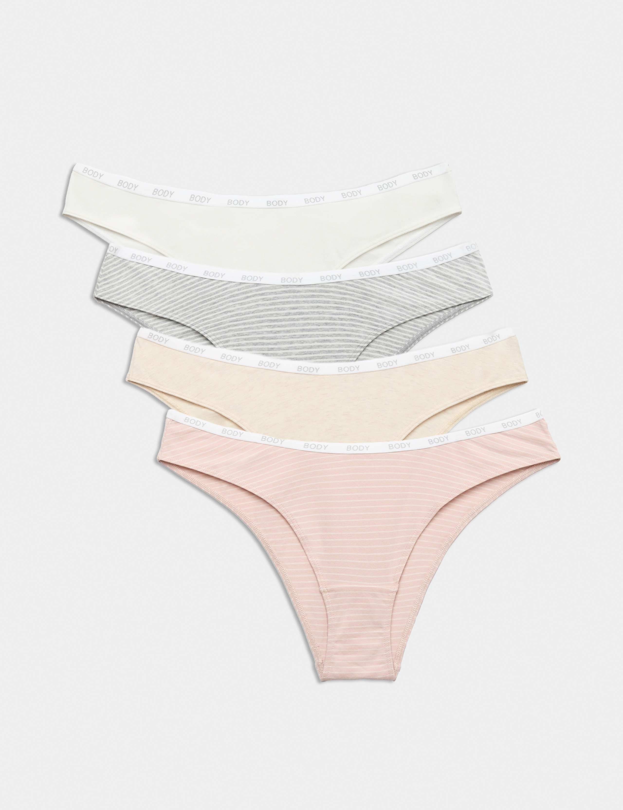 4pk Cotton Rich Low Rise Miami Knickers 1 of 4