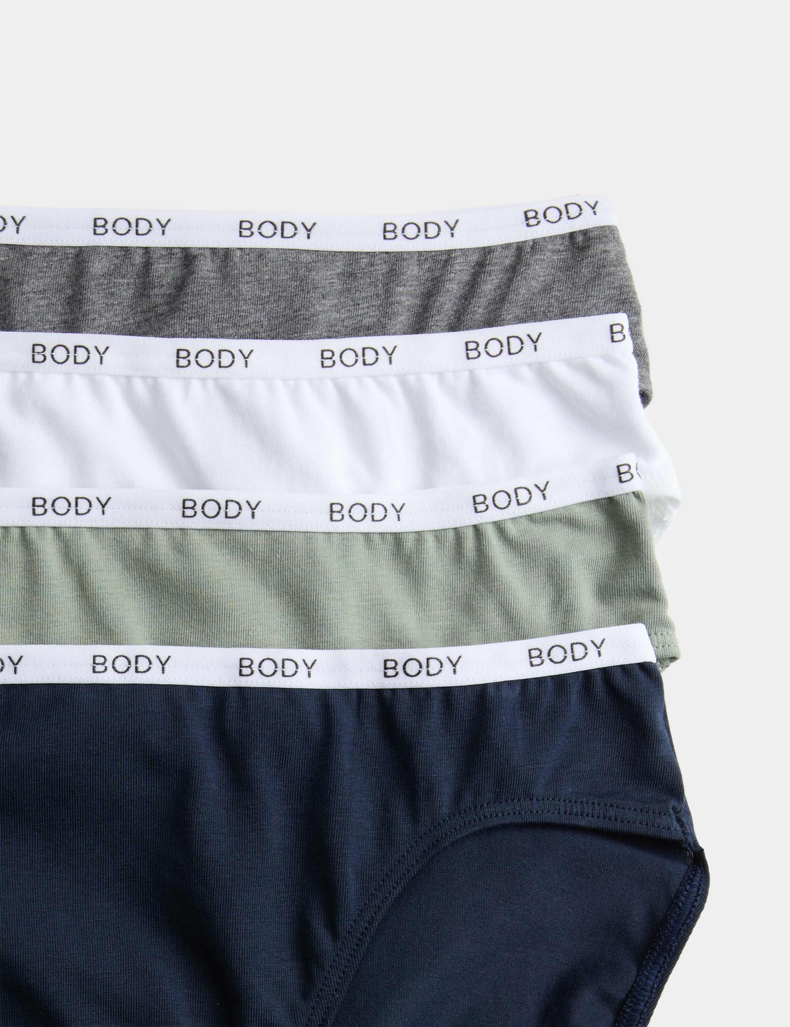 4pk Cotton Rich High Leg Knickers 5 of 5