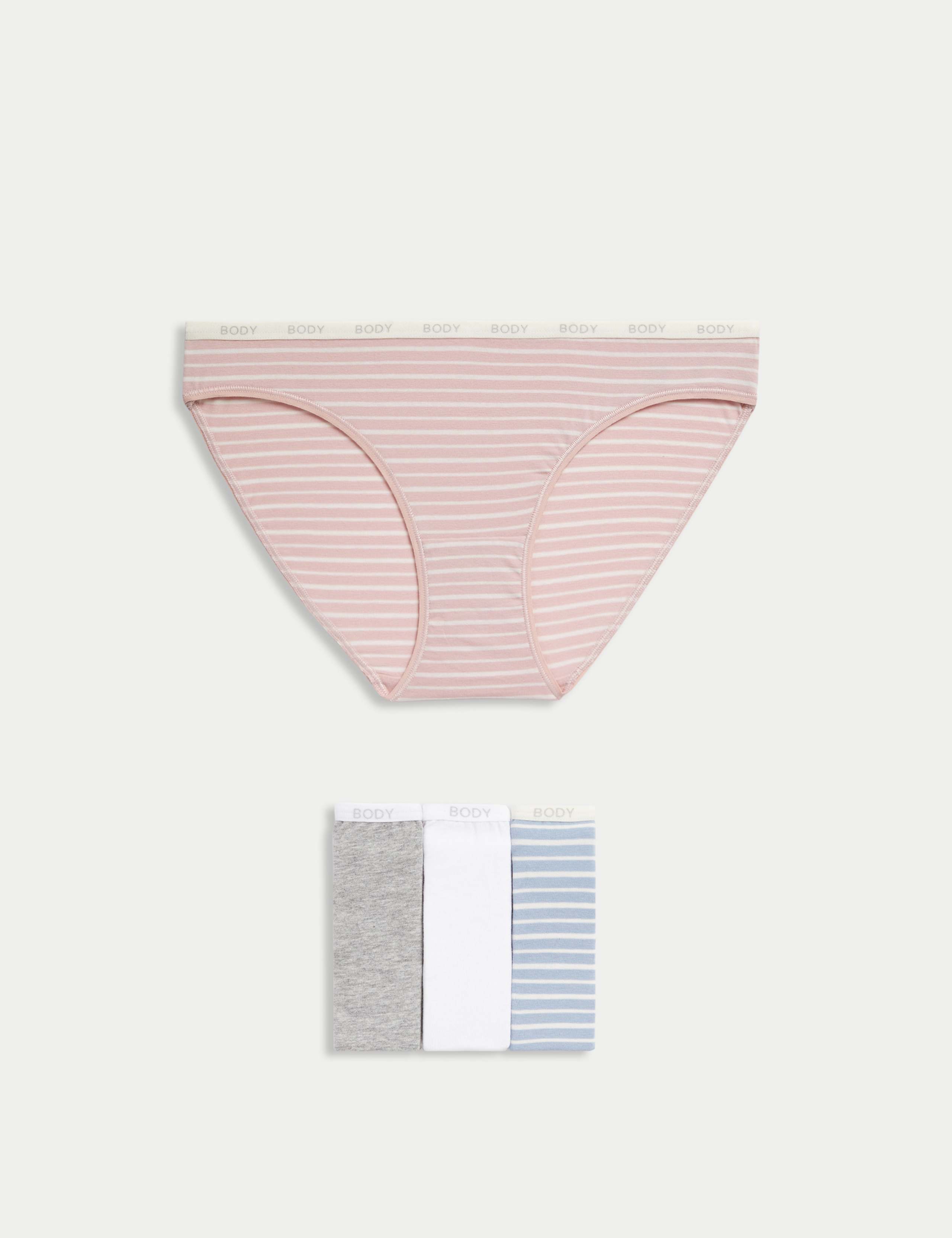 4pk Cotton Rich Bikini Knickers 1 of 6
