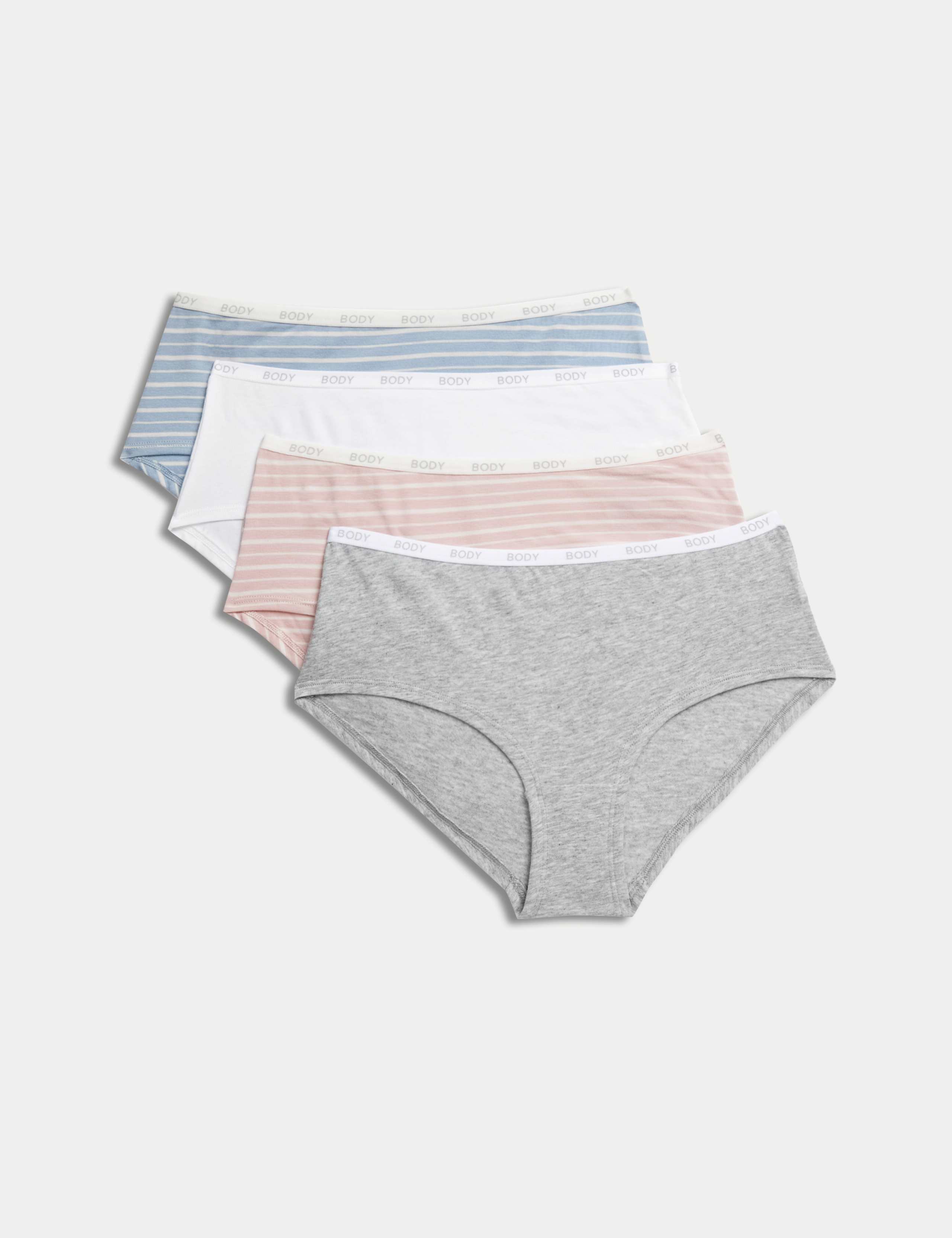 4pk Cotton Rich Low Rise Shorts 1 of 5
