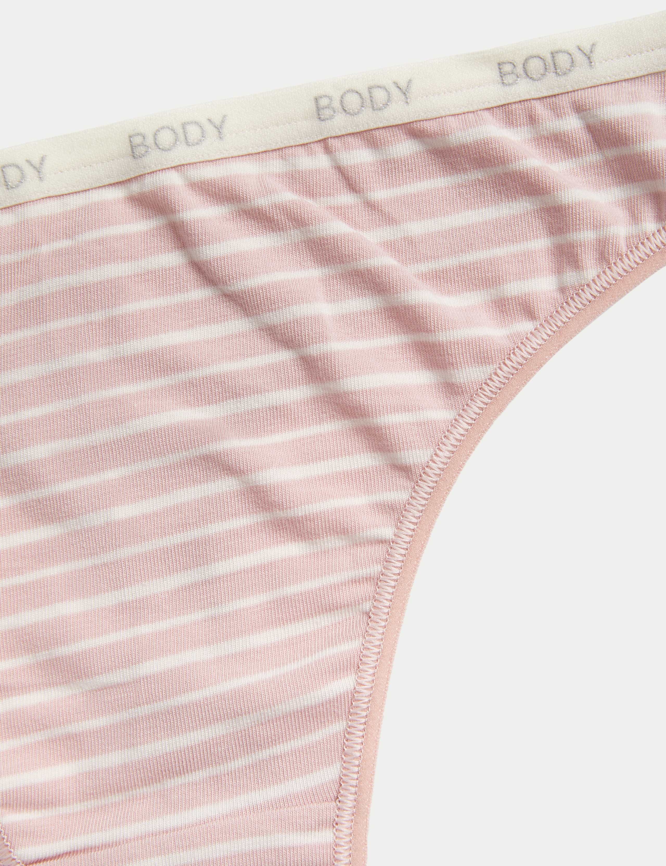 4pk Cotton Rich Thongs 5 of 5