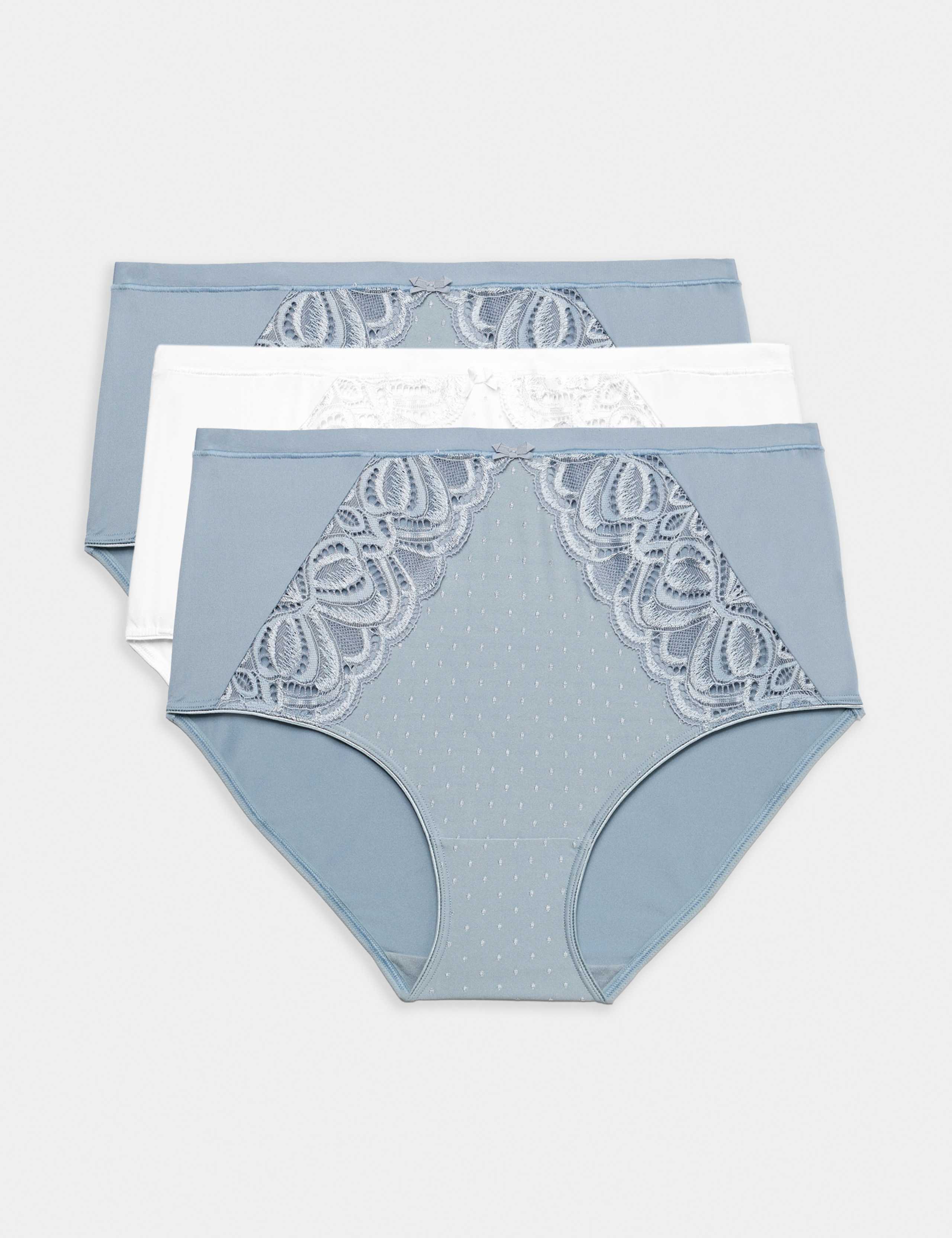 3pk Amelia Lace Full Briefs 1 of 6