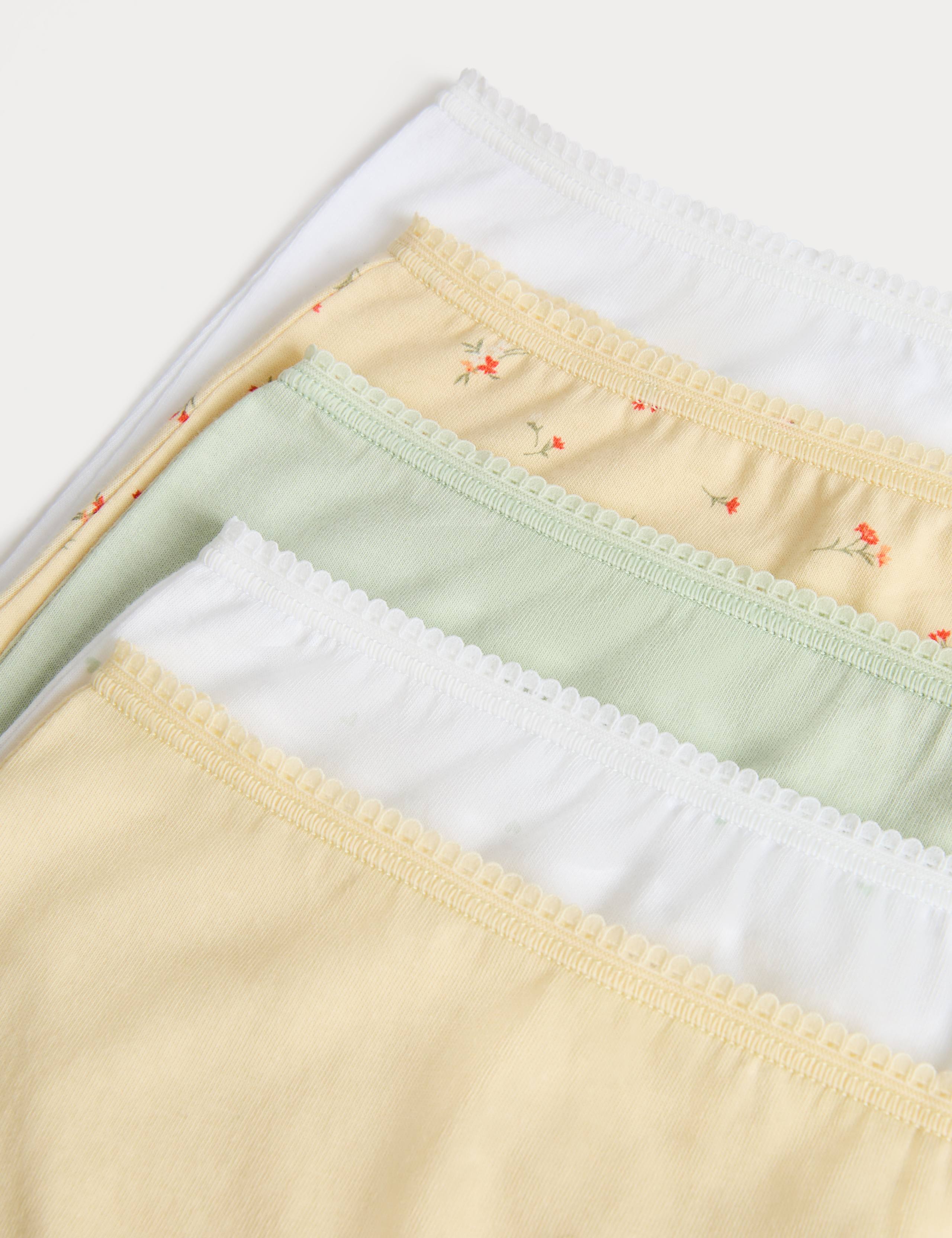 5pk Pure Cotton High Rise Full Briefs 2 of 2