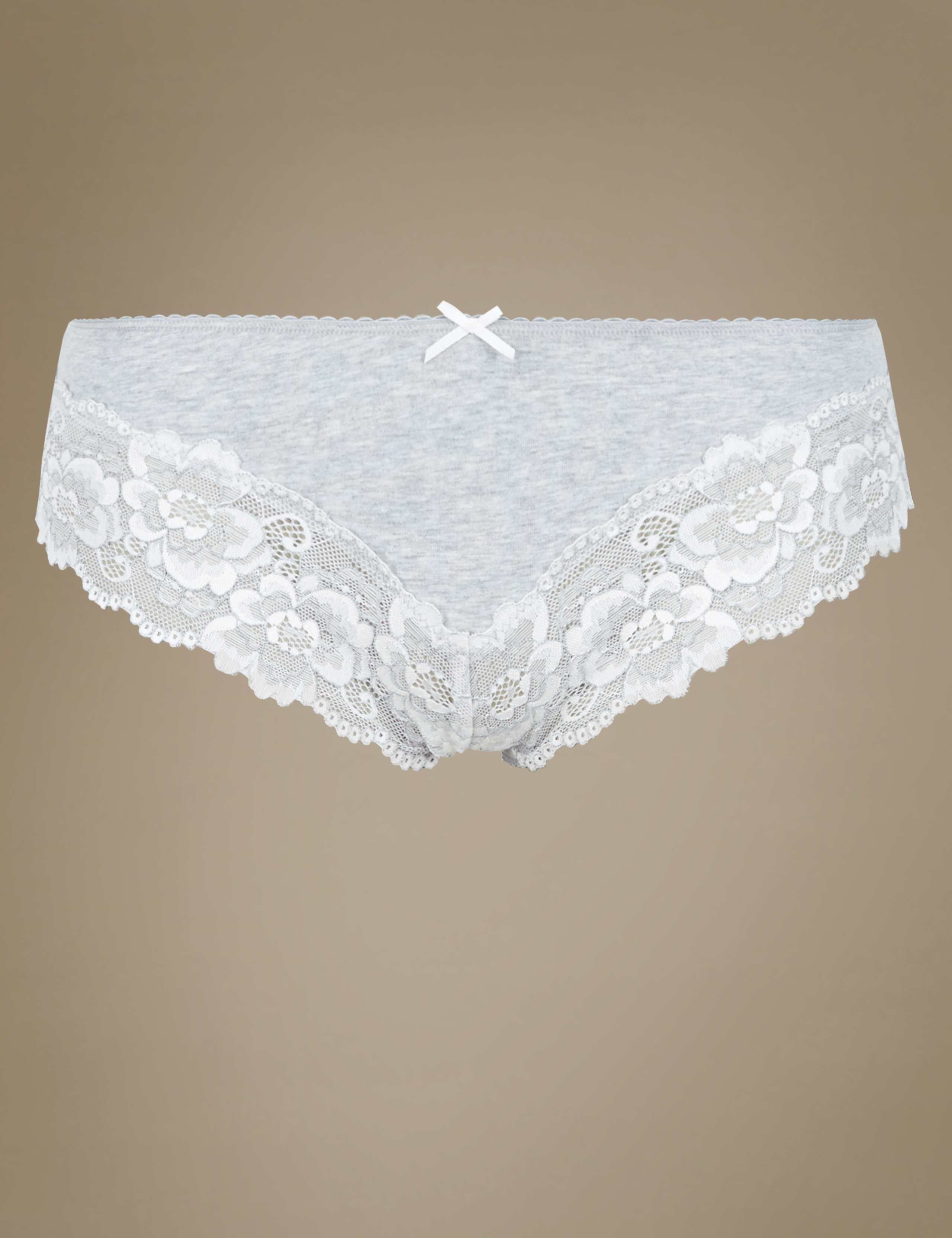 Isabella Grown on Lace Marl Brazilian Knickers 2 of 4