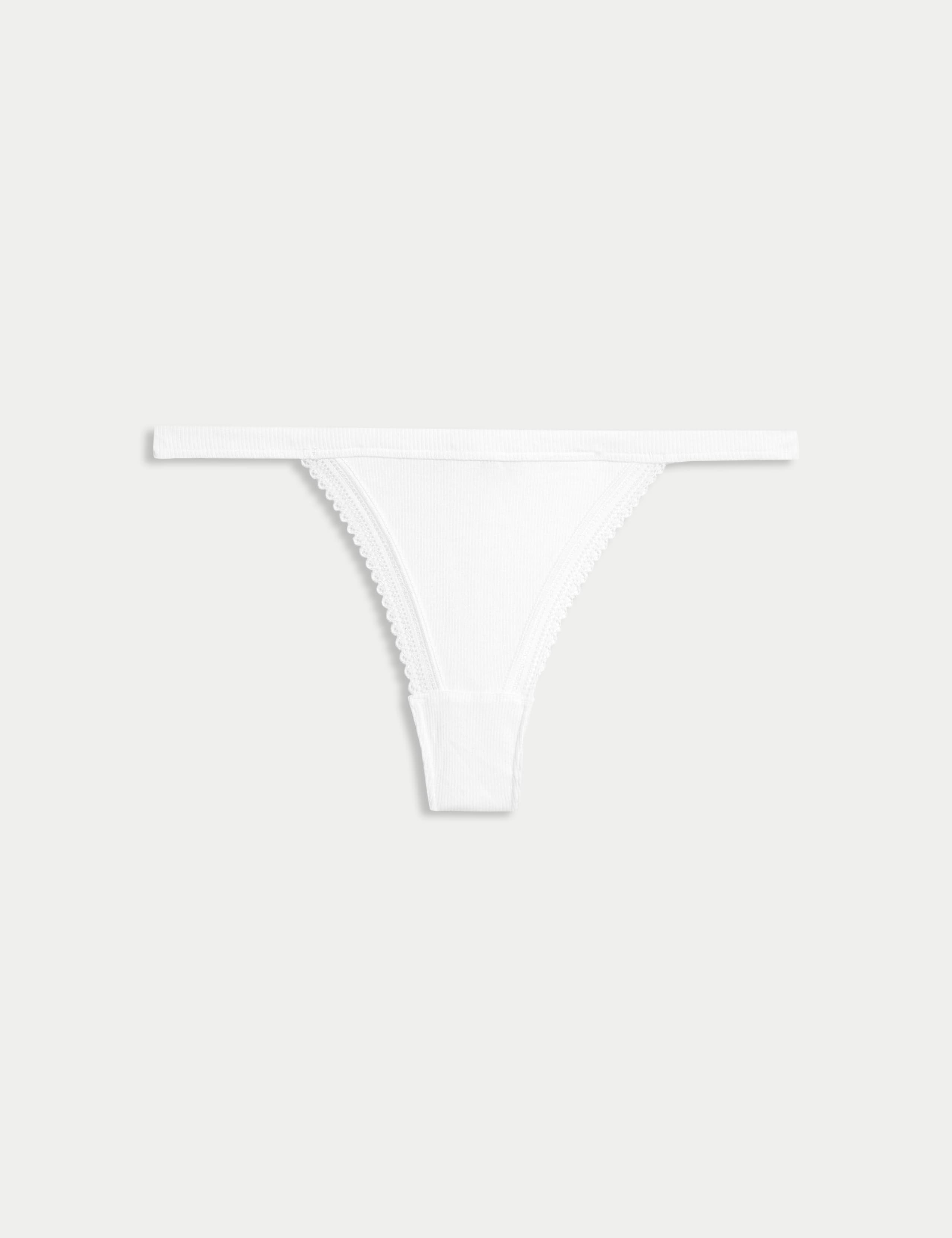Skiny Tanga Cotton Rib Culotte string (pack de 2) Homme, Marine (080693), S