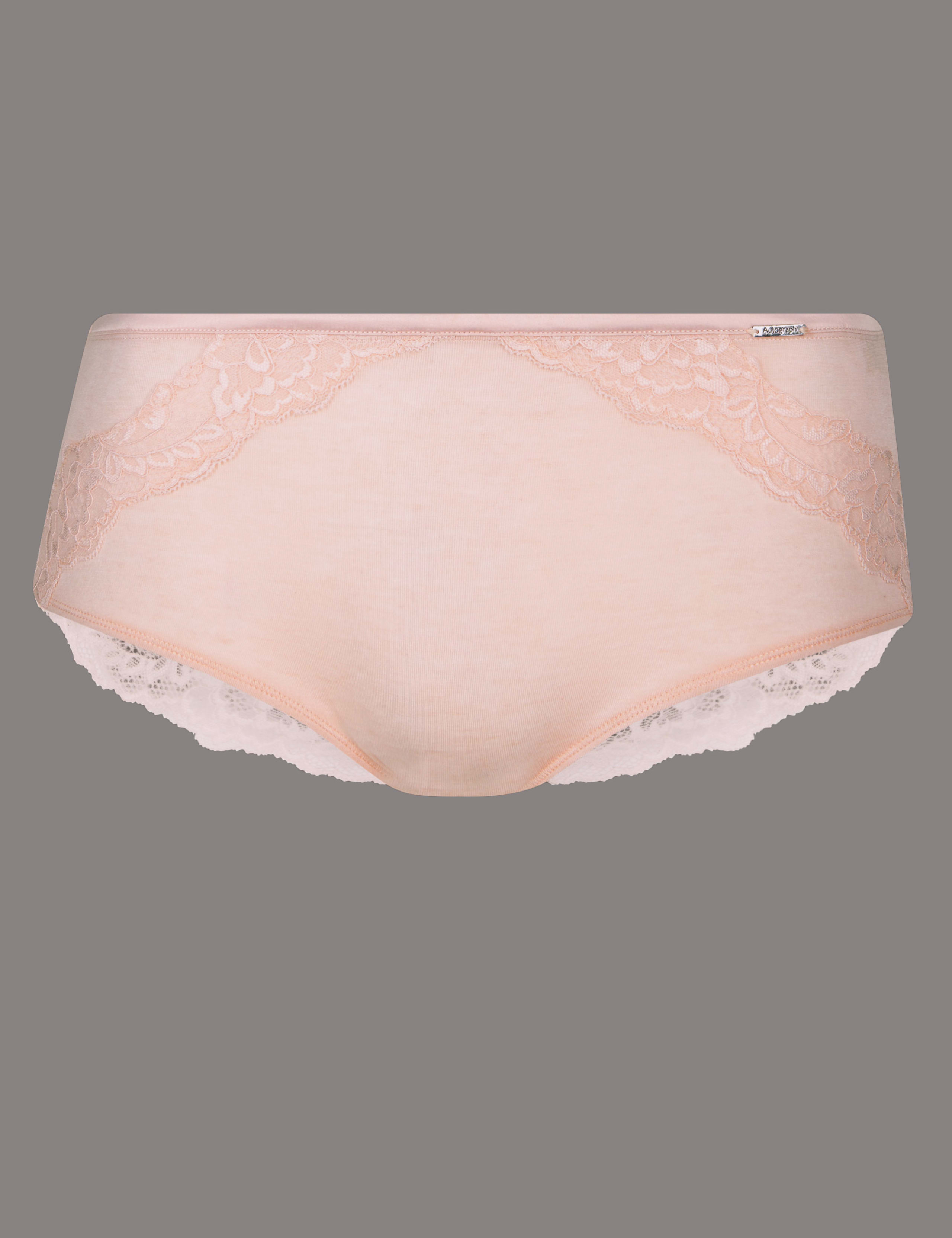 Cashmere & Lace Midi Knickers 2 of 4