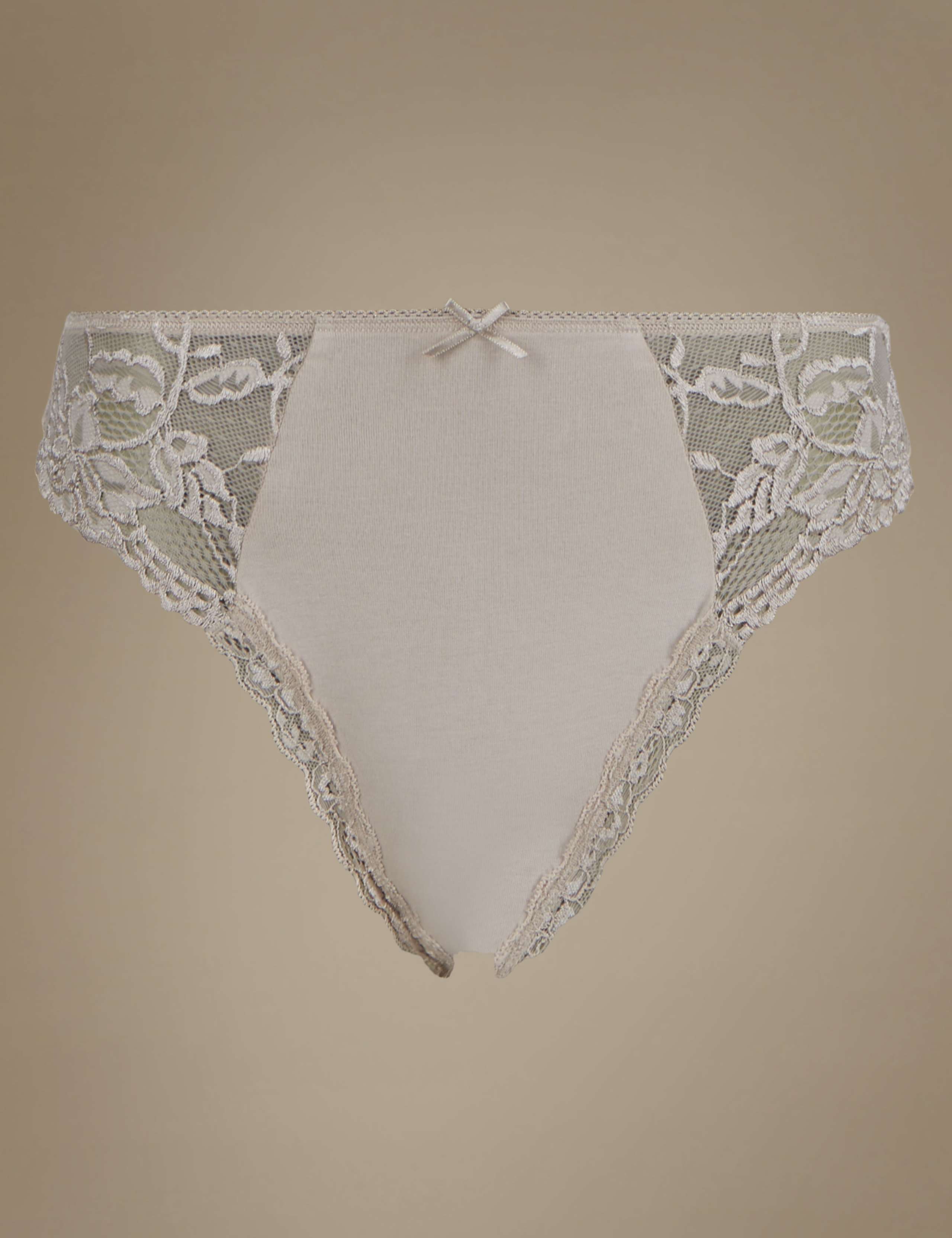 Lace High Leg Knickers 1 of 3