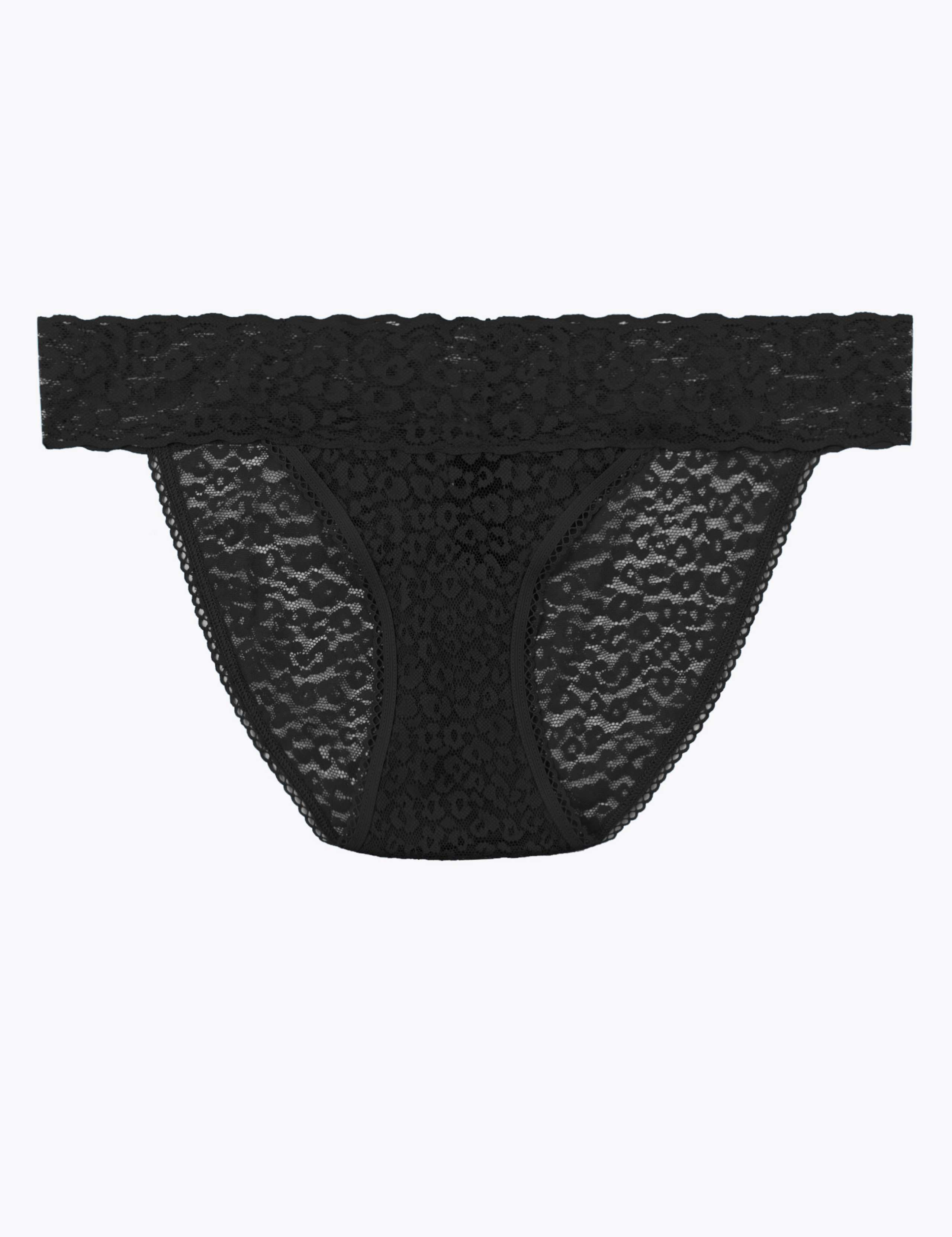 Cotton & Lace Bikini Knickers 1 of 3