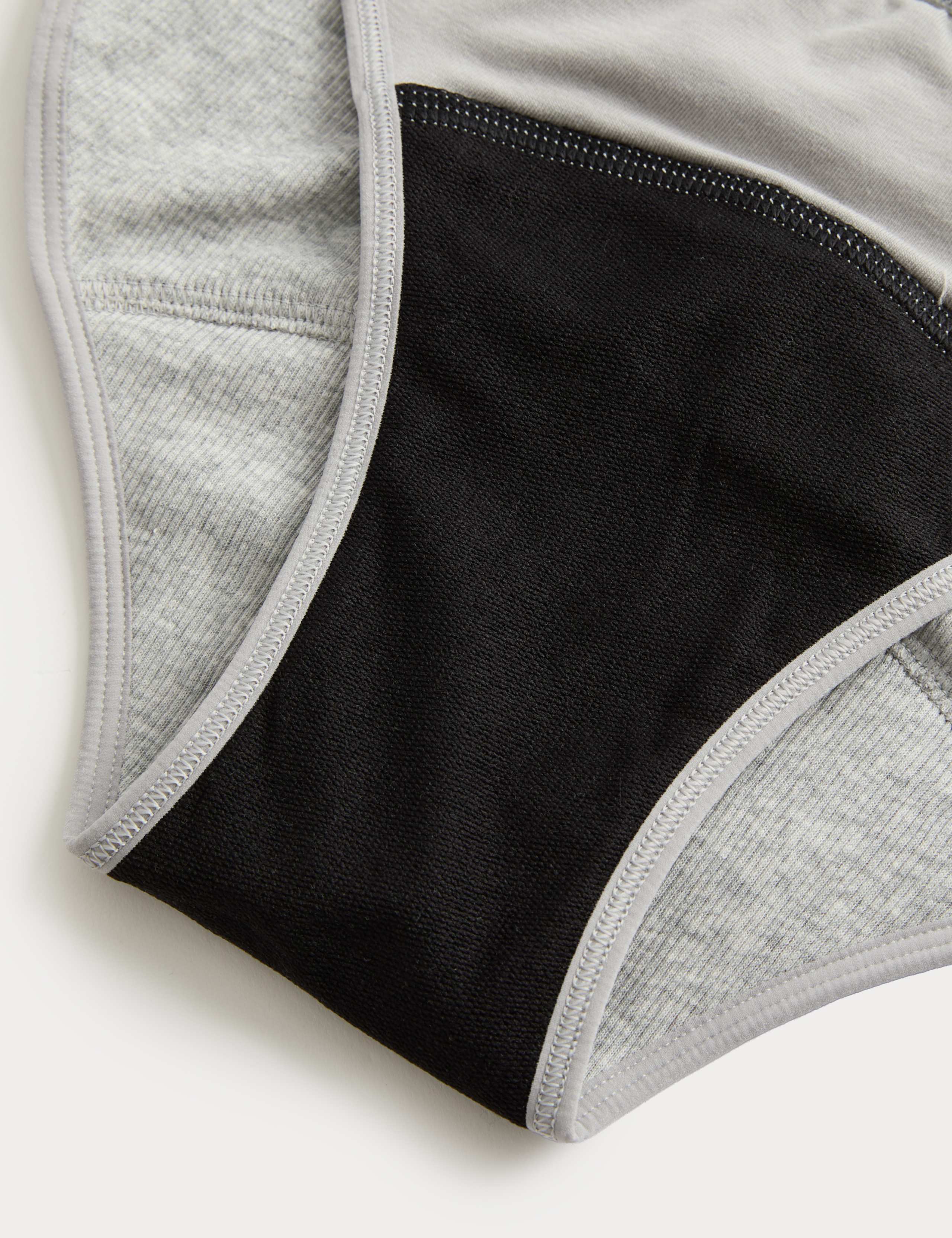 2 Pack Ribbed Period Bikini Knickers 3 of 3