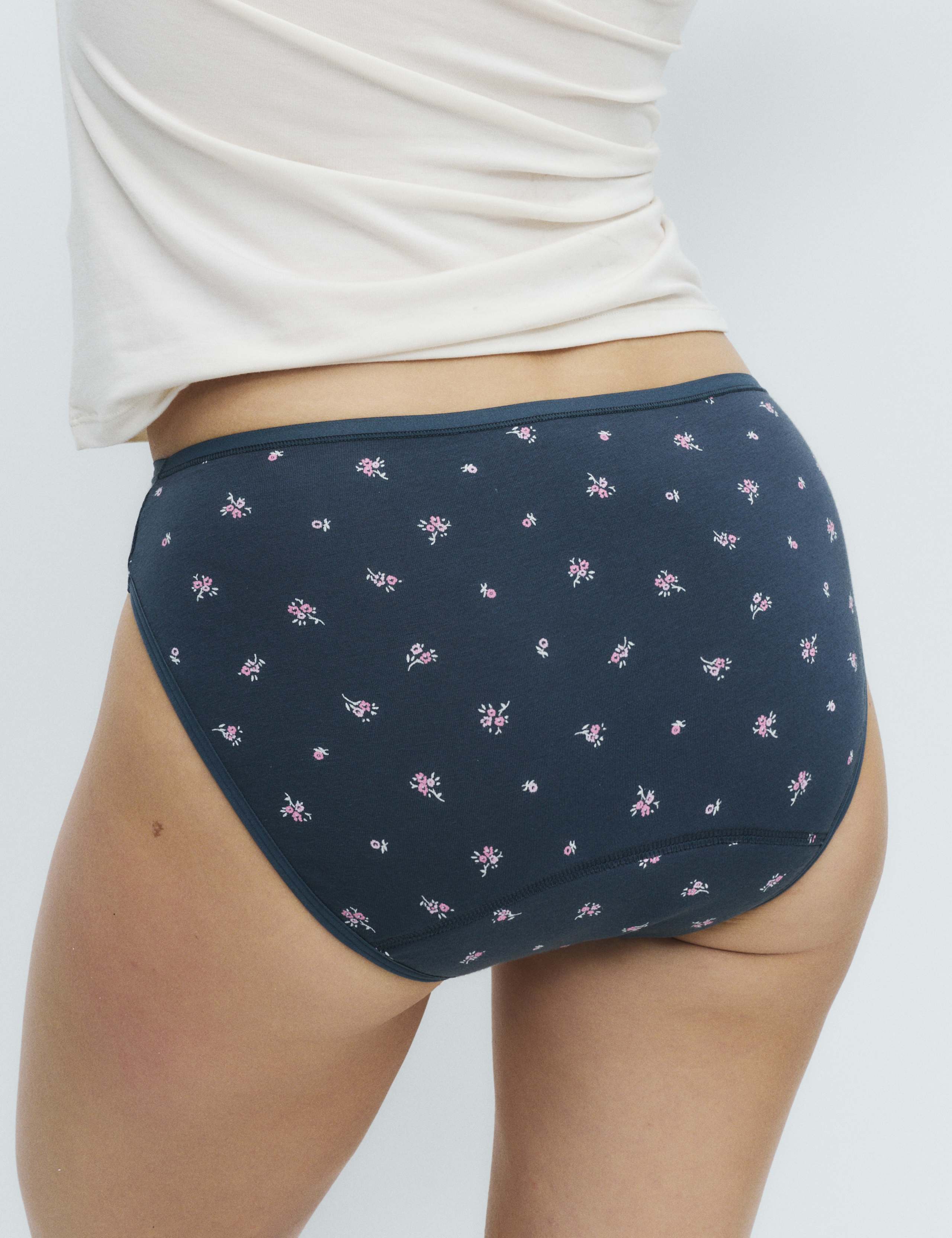 2 Pack Printed Period High Leg Knickers 4 of 6
