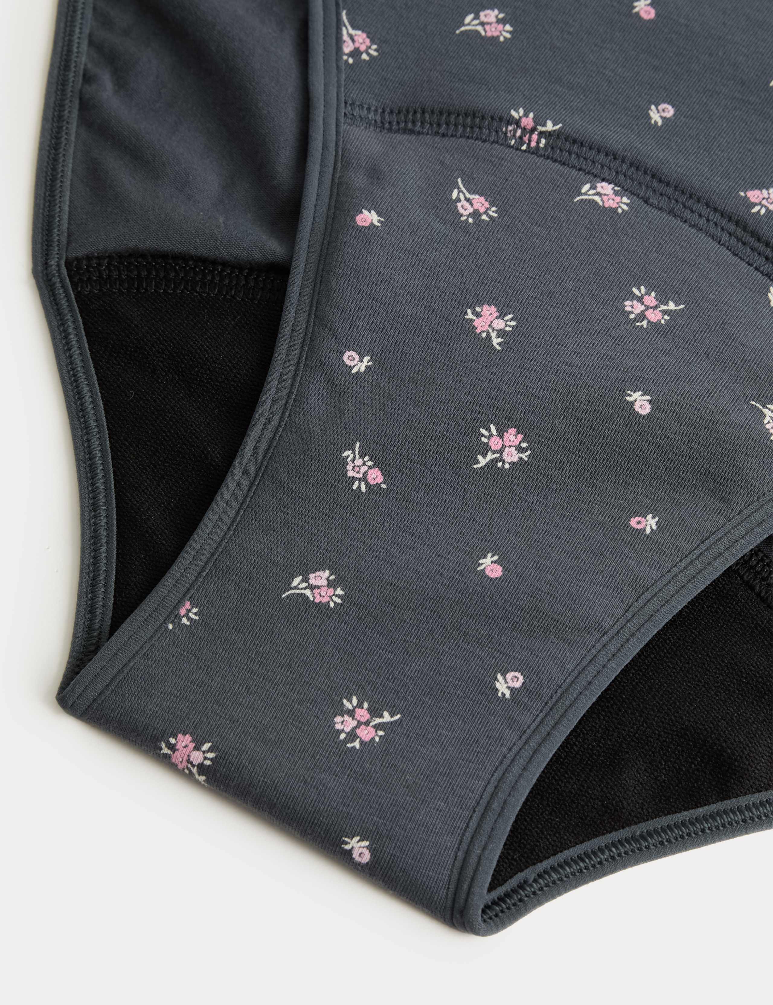 2 Pack Printed Period High Leg Knickers 5 of 6