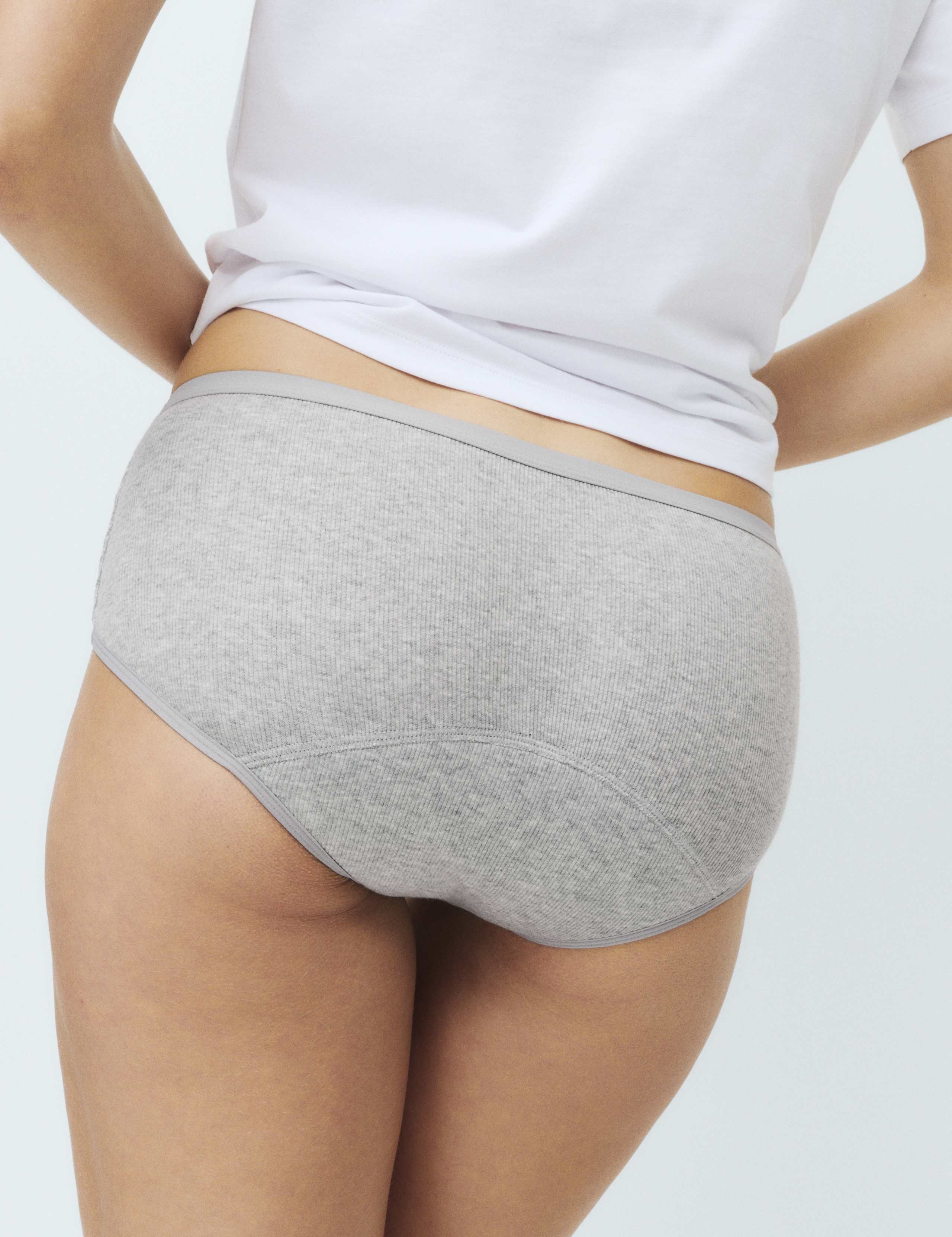 2 Pack Cotton Rib Heavy Absorbency Period Knicker Shorts 4 of 6