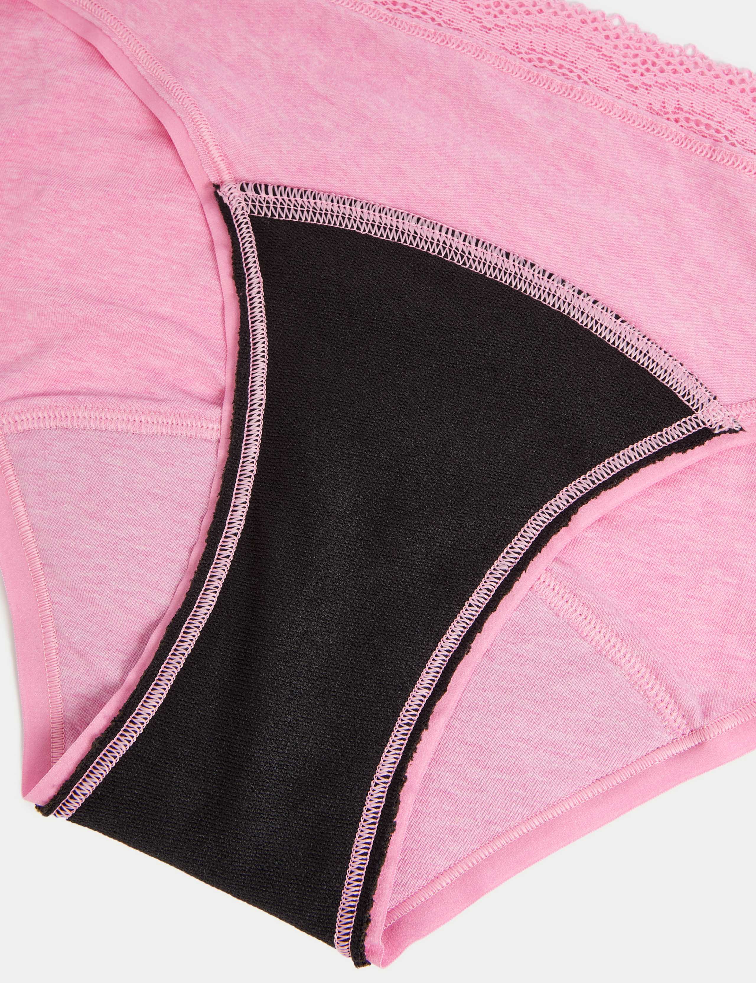 3pk Heavy Absorbency Period Bikini Knickers 6 of 6