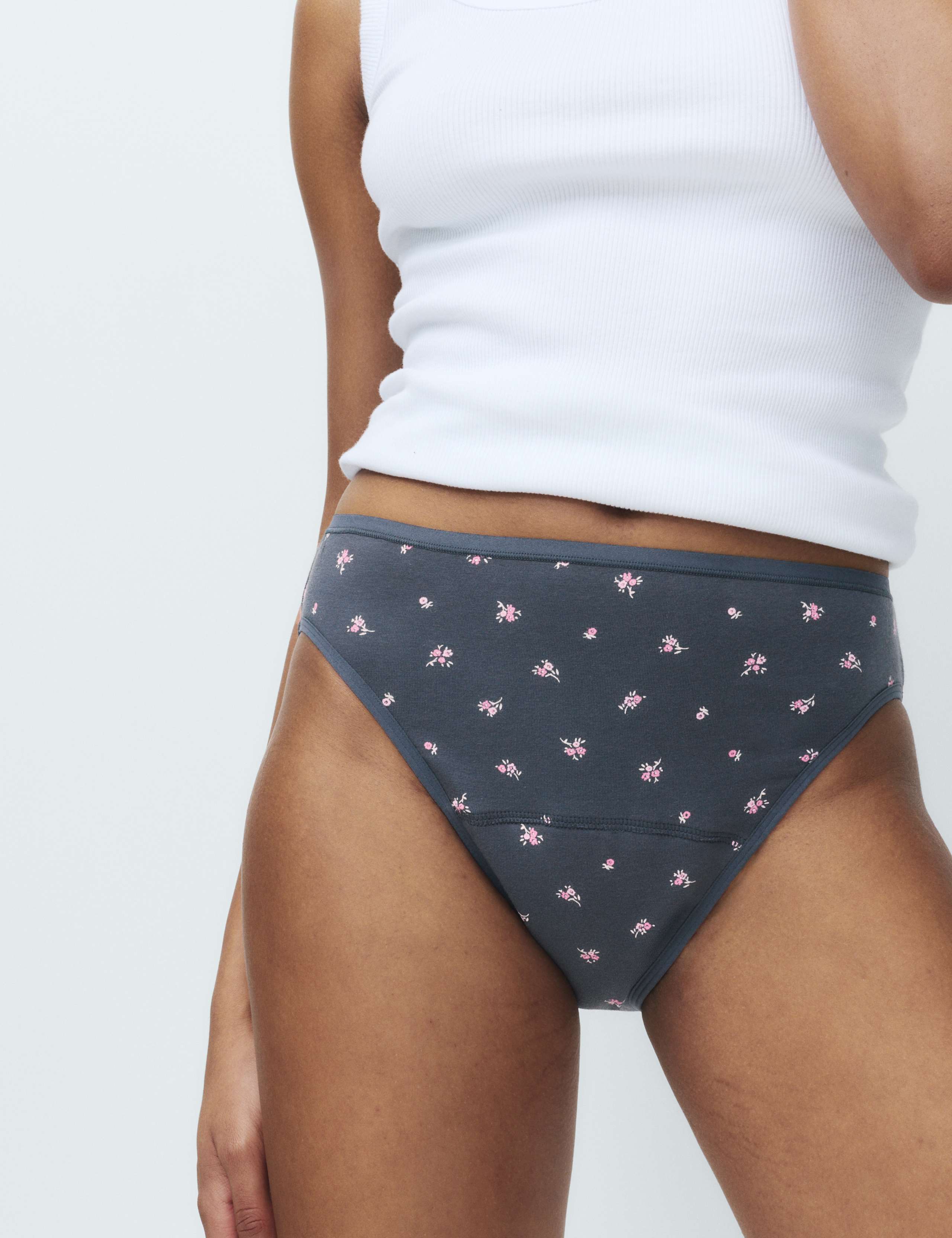 2 Pack Cotton Rich Period High Leg Knickers 2 of 6