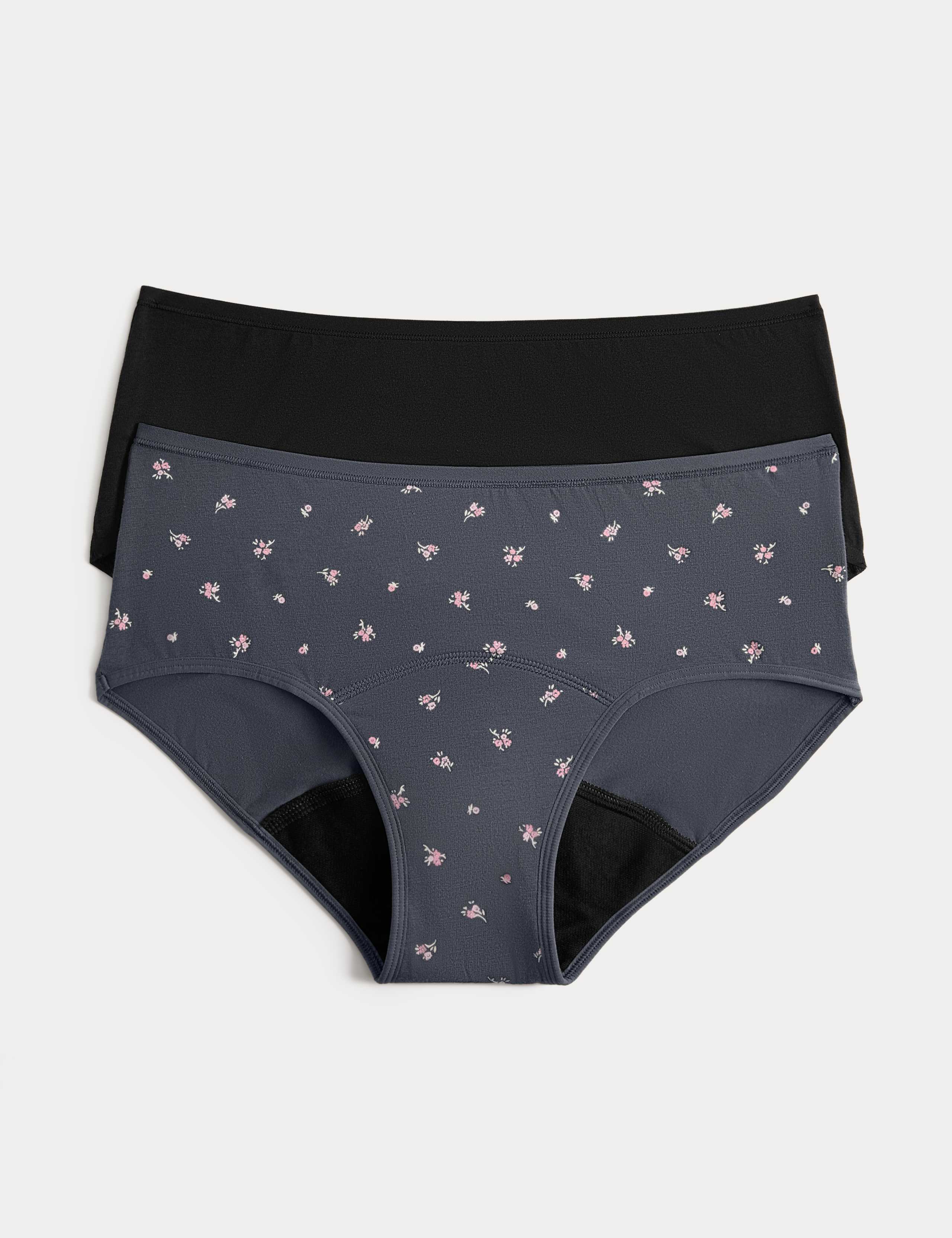 2 Pack Heavy Absorbency Period Knicker Shorts 1 of 3