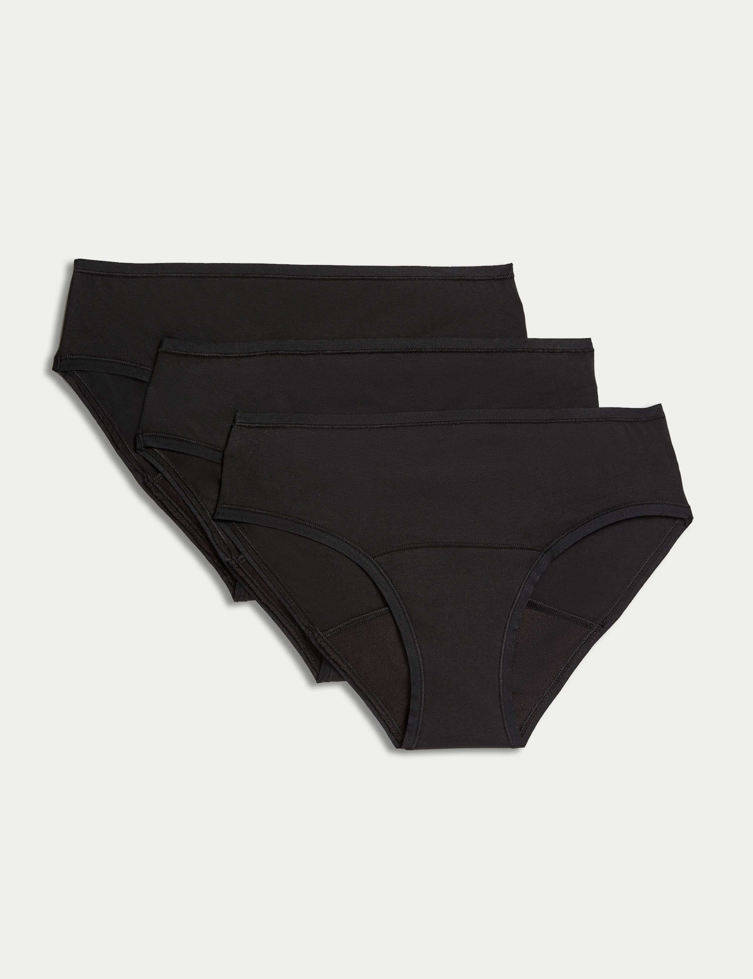 3 pack Heavy Absorbency First Period Briefs 1 of 3