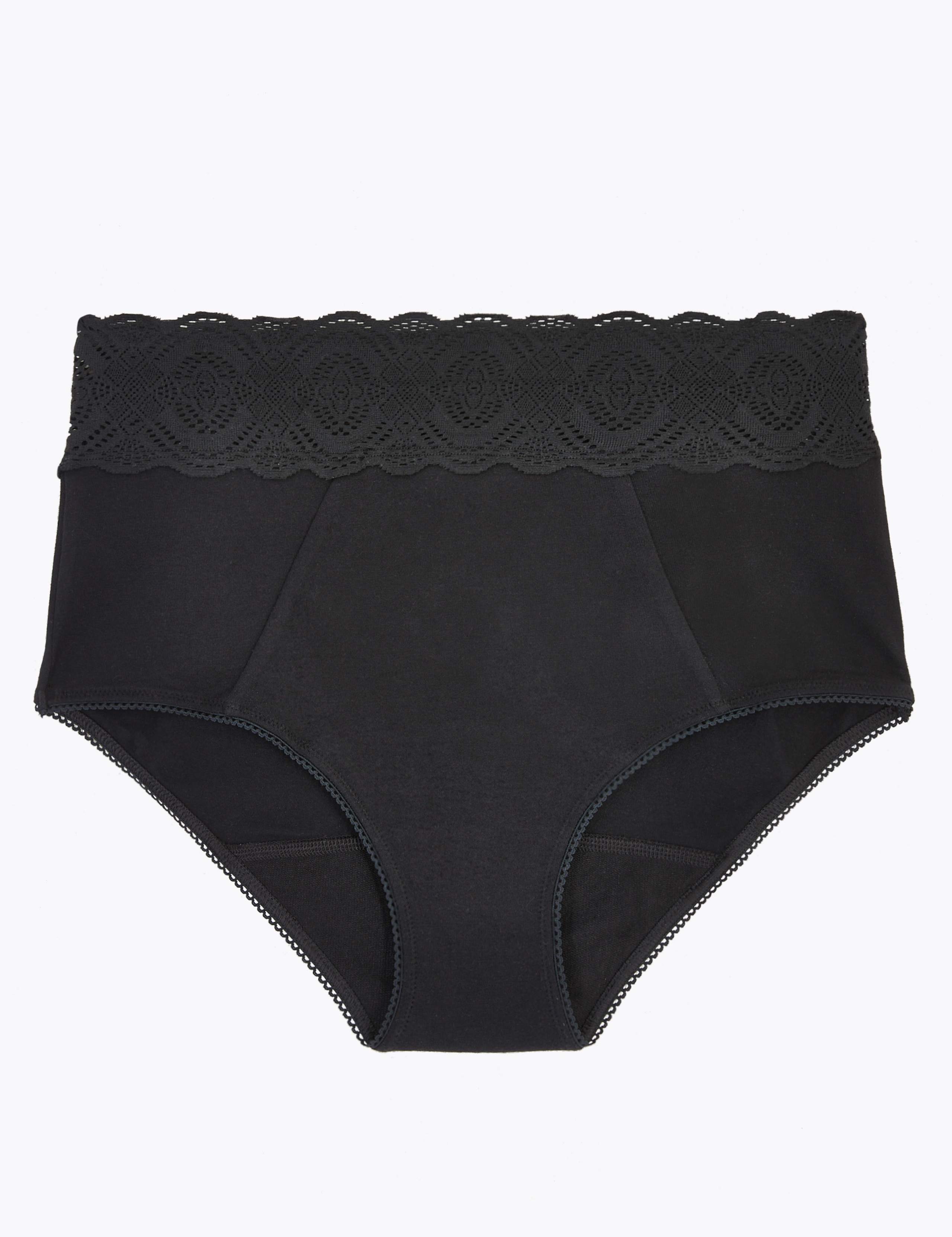 Anti-Leak Cotton & Lace Full Briefs 2 of 9