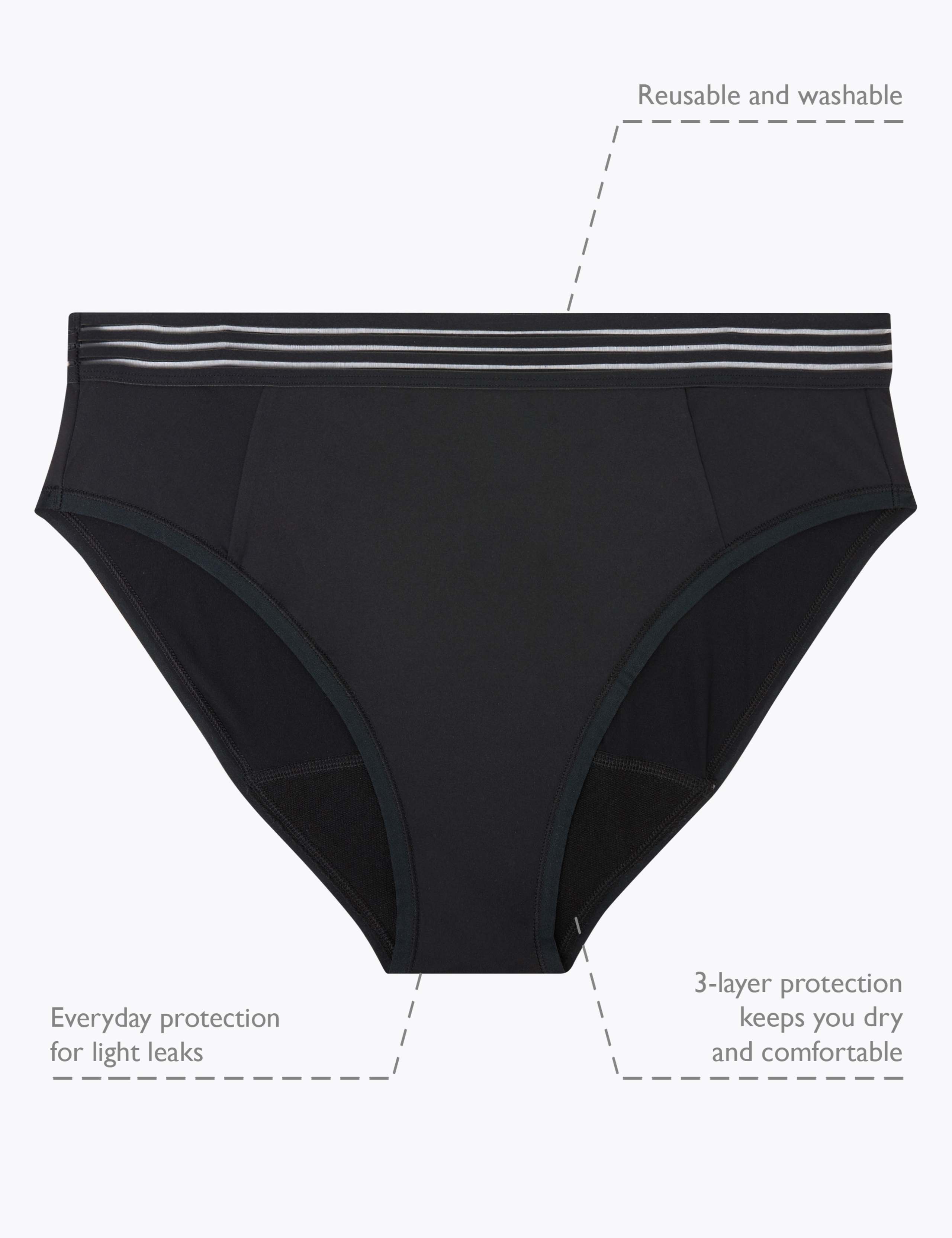 Anti-Leak  Microfibre High Leg Knickers 6 of 9