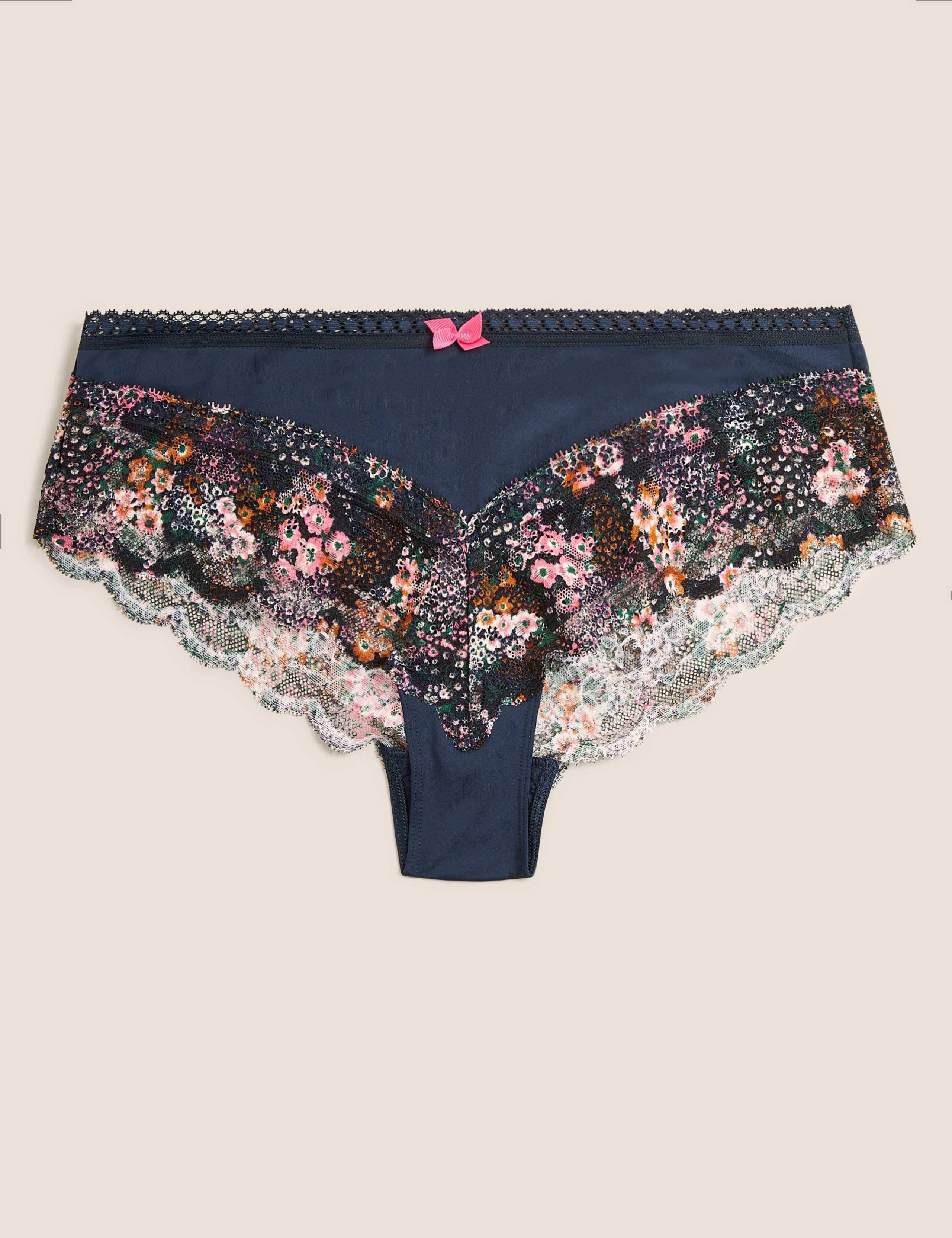 Floral Lace Brazilian Knickers 2 of 6