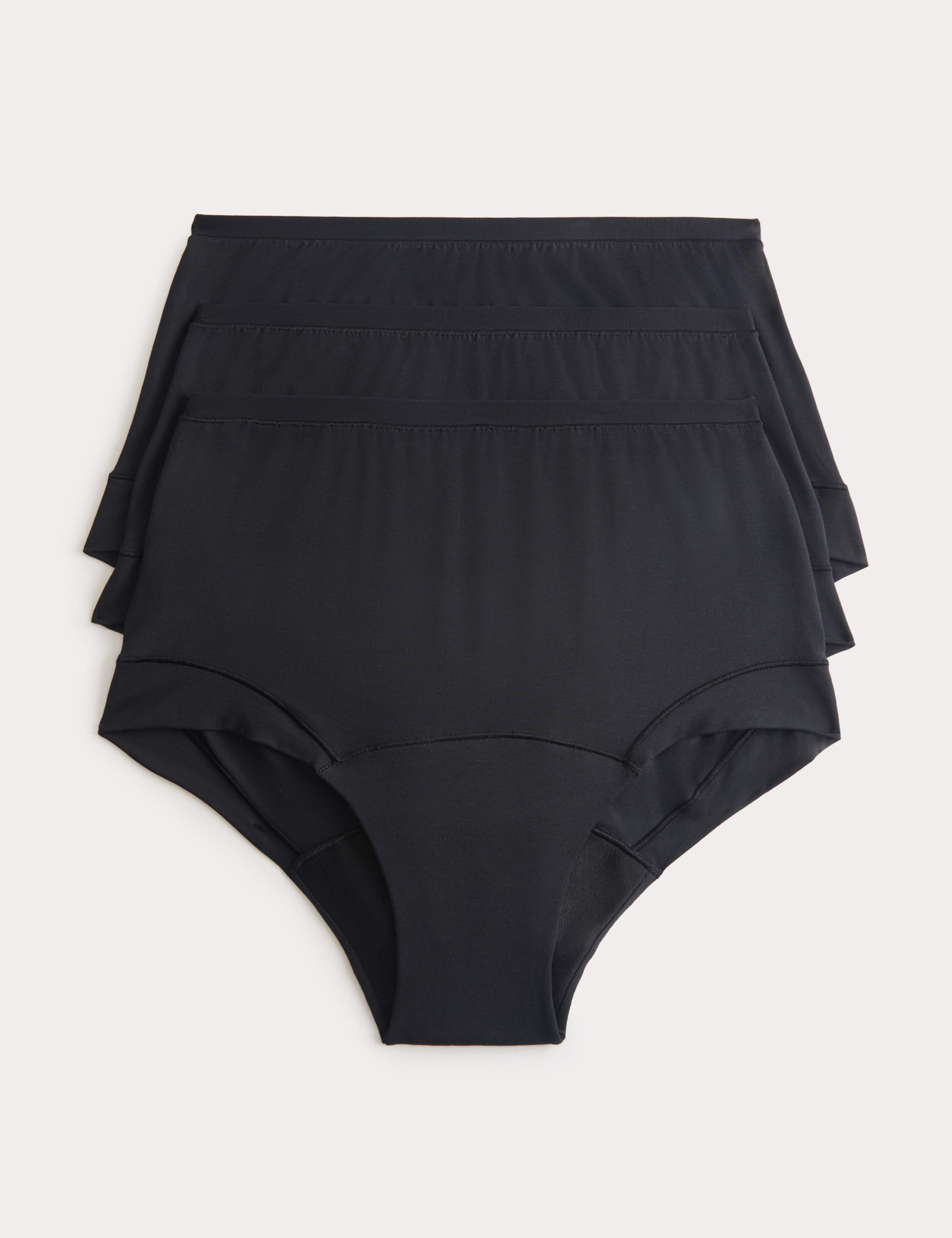 3 Pack Heavy Absorbency flexifit modal Full Brief period knickers 1 of 7